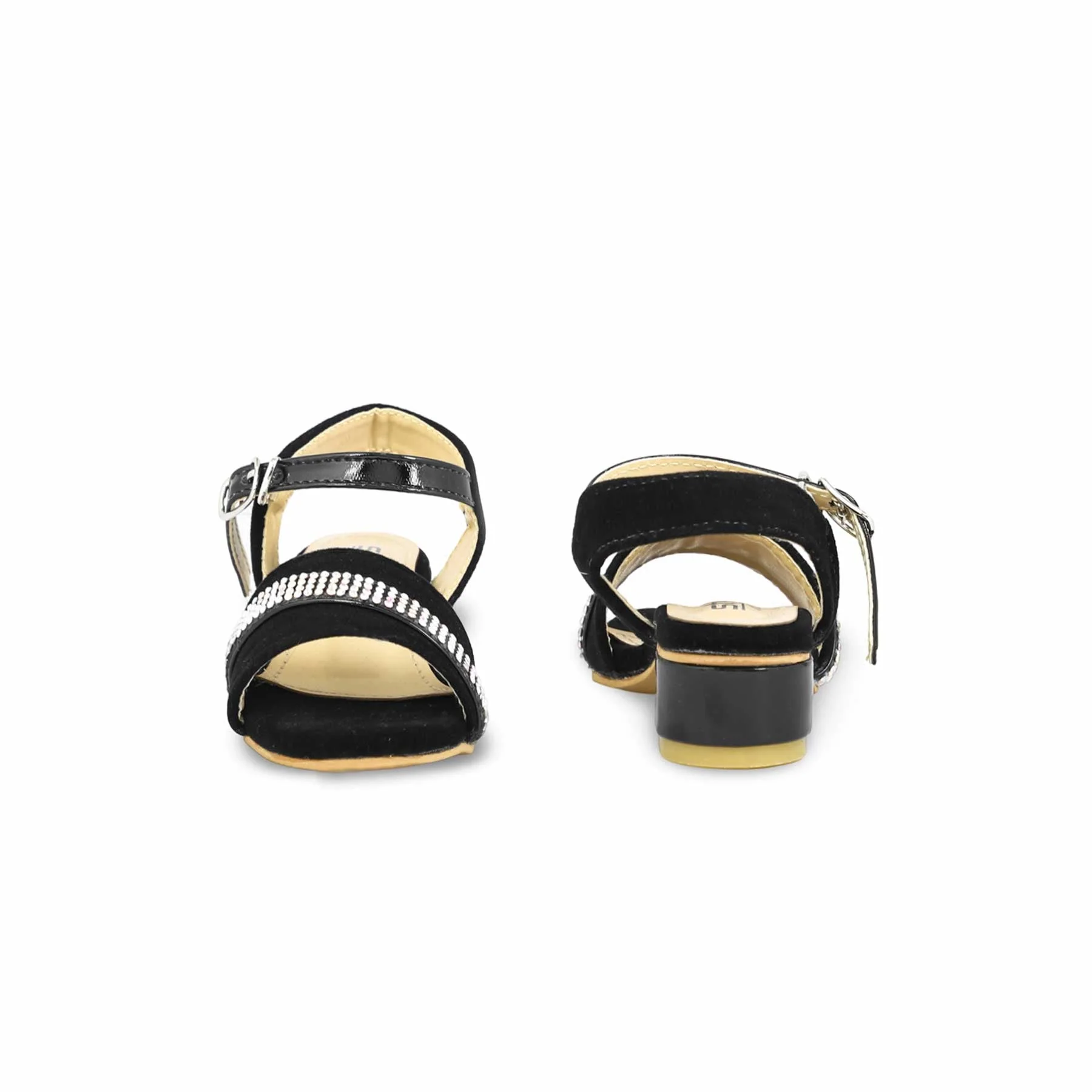 Girls Black Formal Sandal KD9925 - Image 4