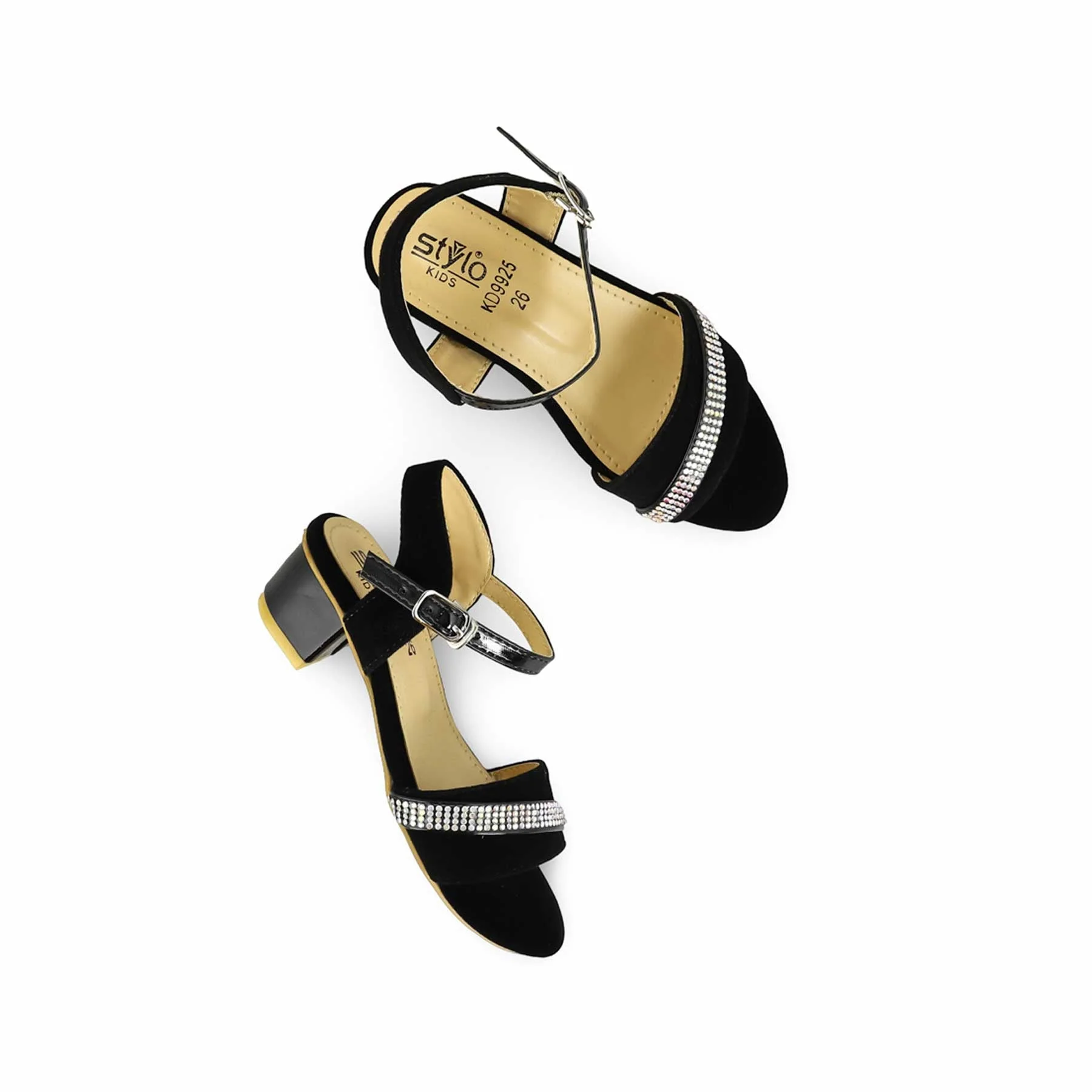 Girls Black Formal Sandal KD9925 - Image 5