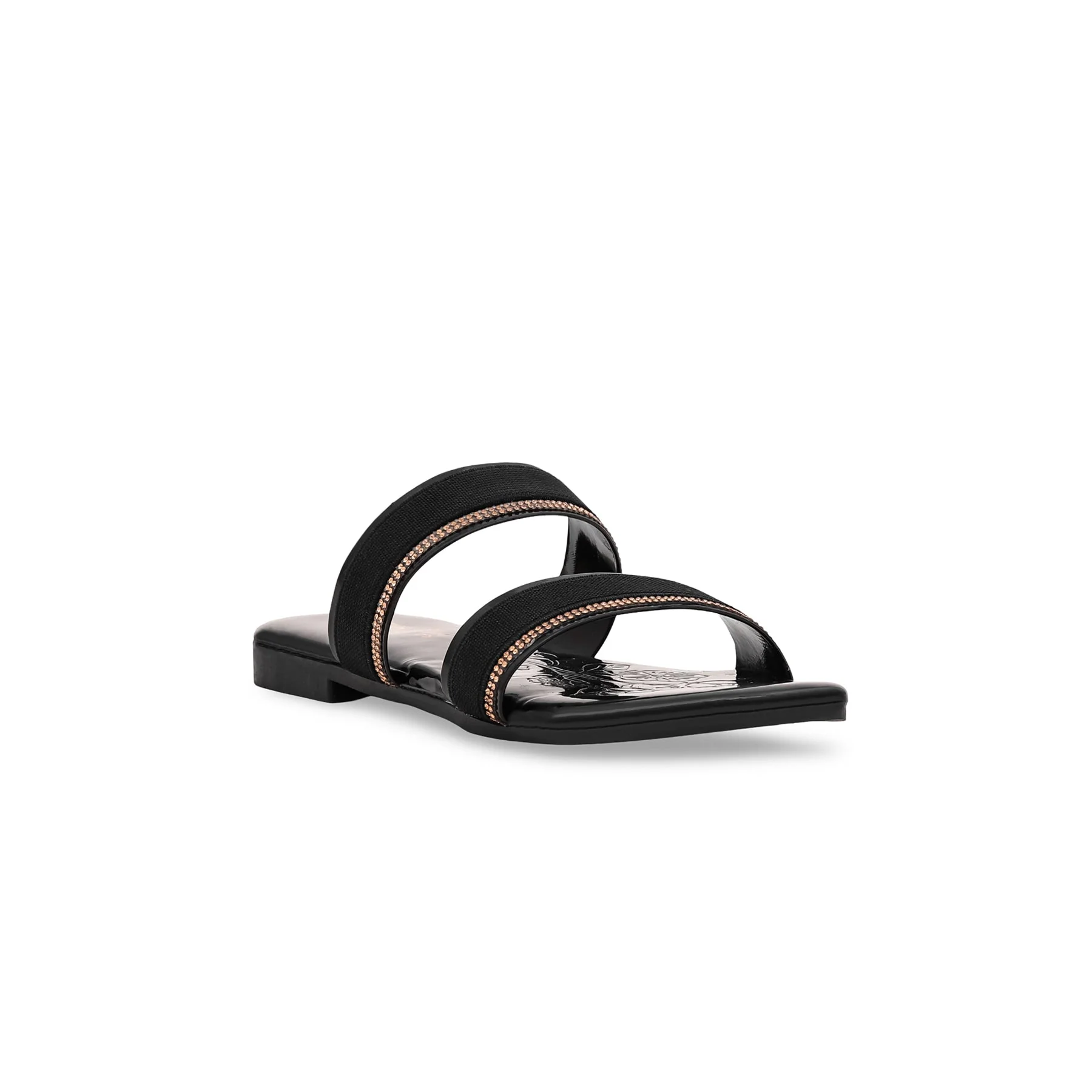 Girls Black Formal Slipper KD5409 - Image 2