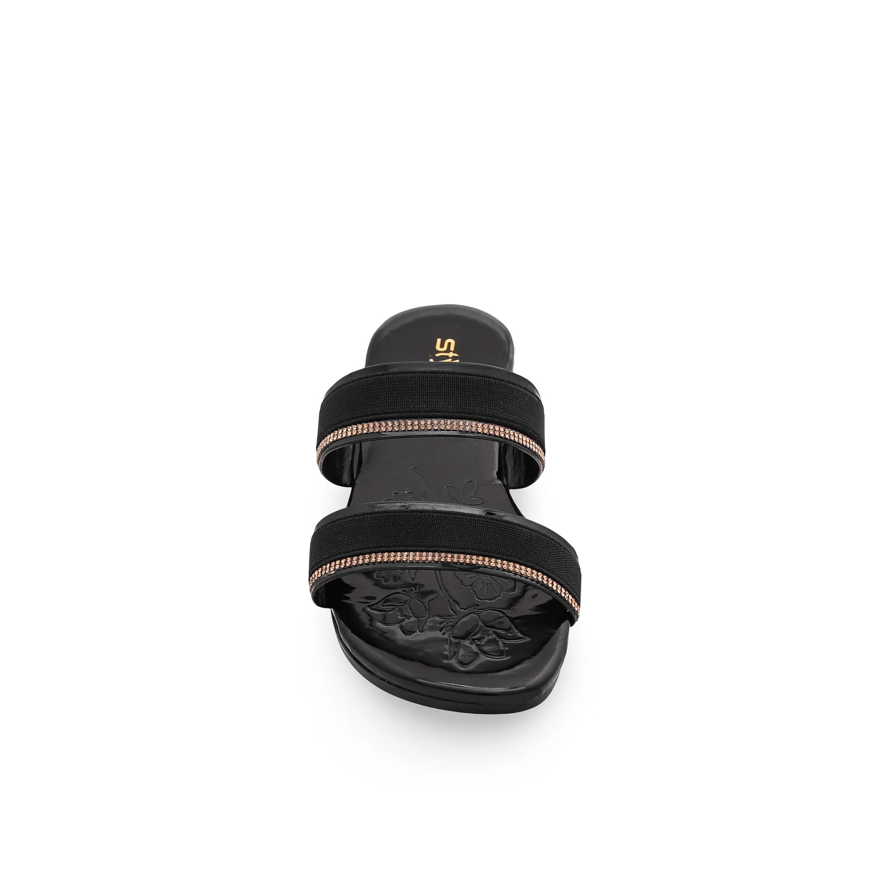Girls Black Formal Slipper KD5409 - Image 3