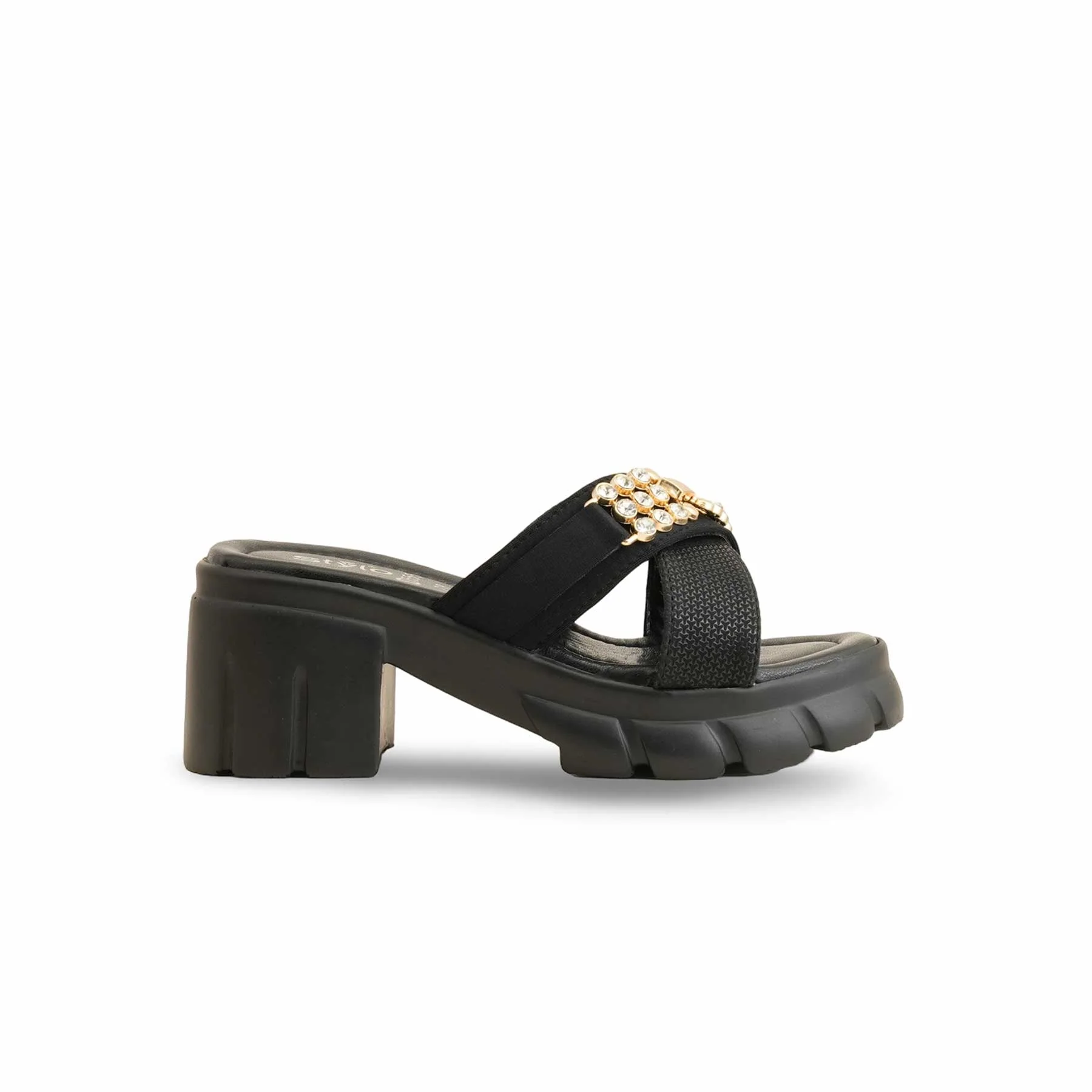 Girls Black Formal Slipper KD5555 - Image 2