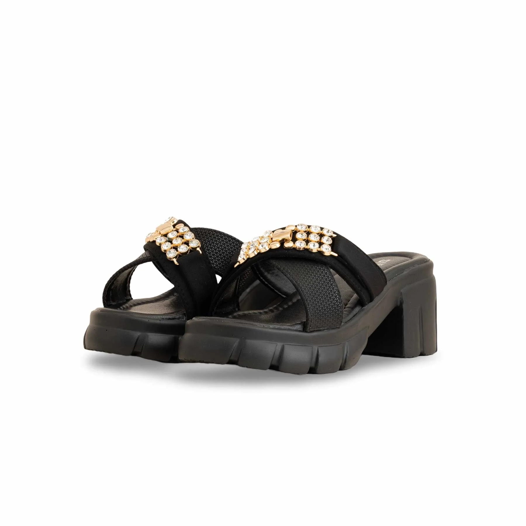Girls Black Formal Slipper KD5555 - Image 3