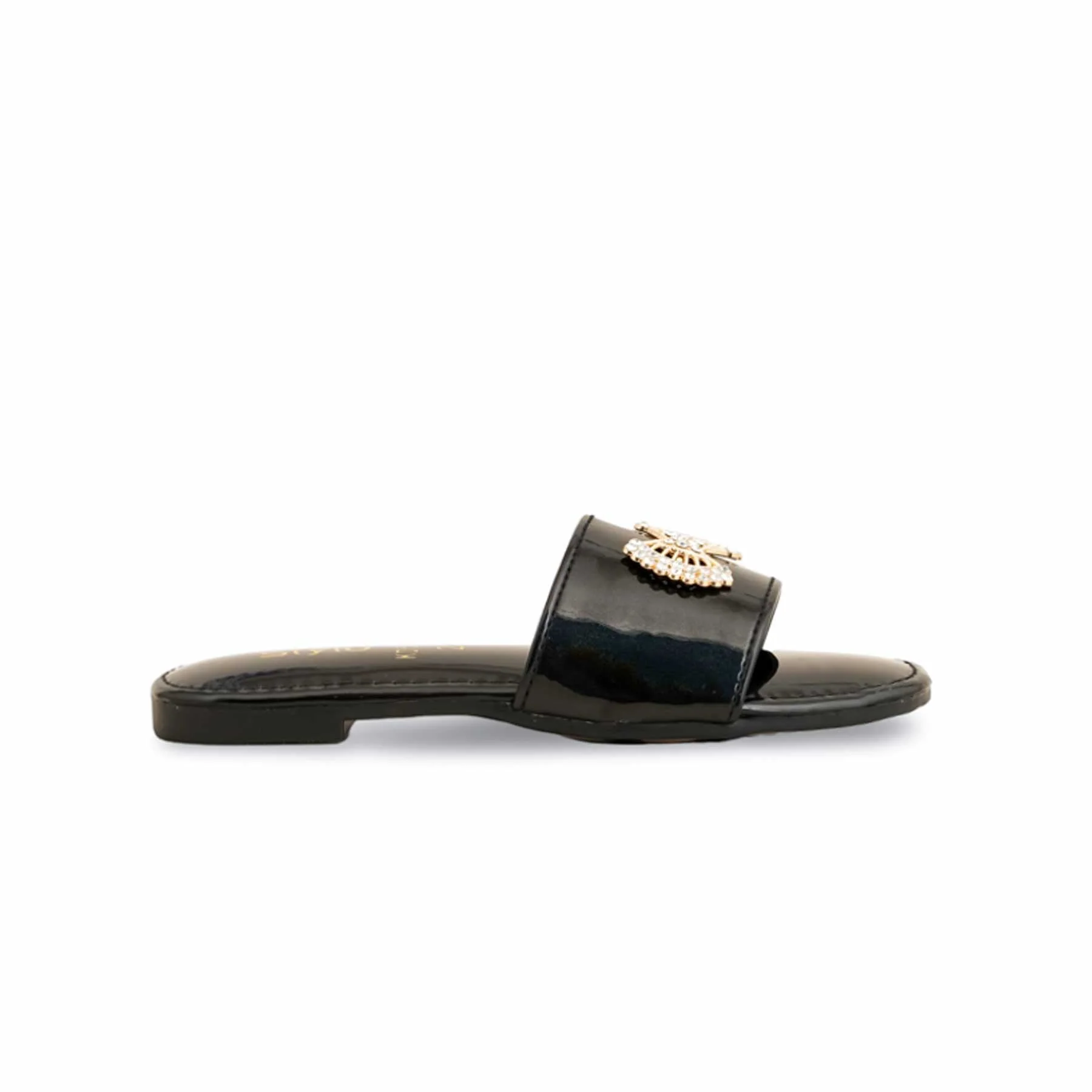 Girls Black Formal Slipper KD5560 - Image 2