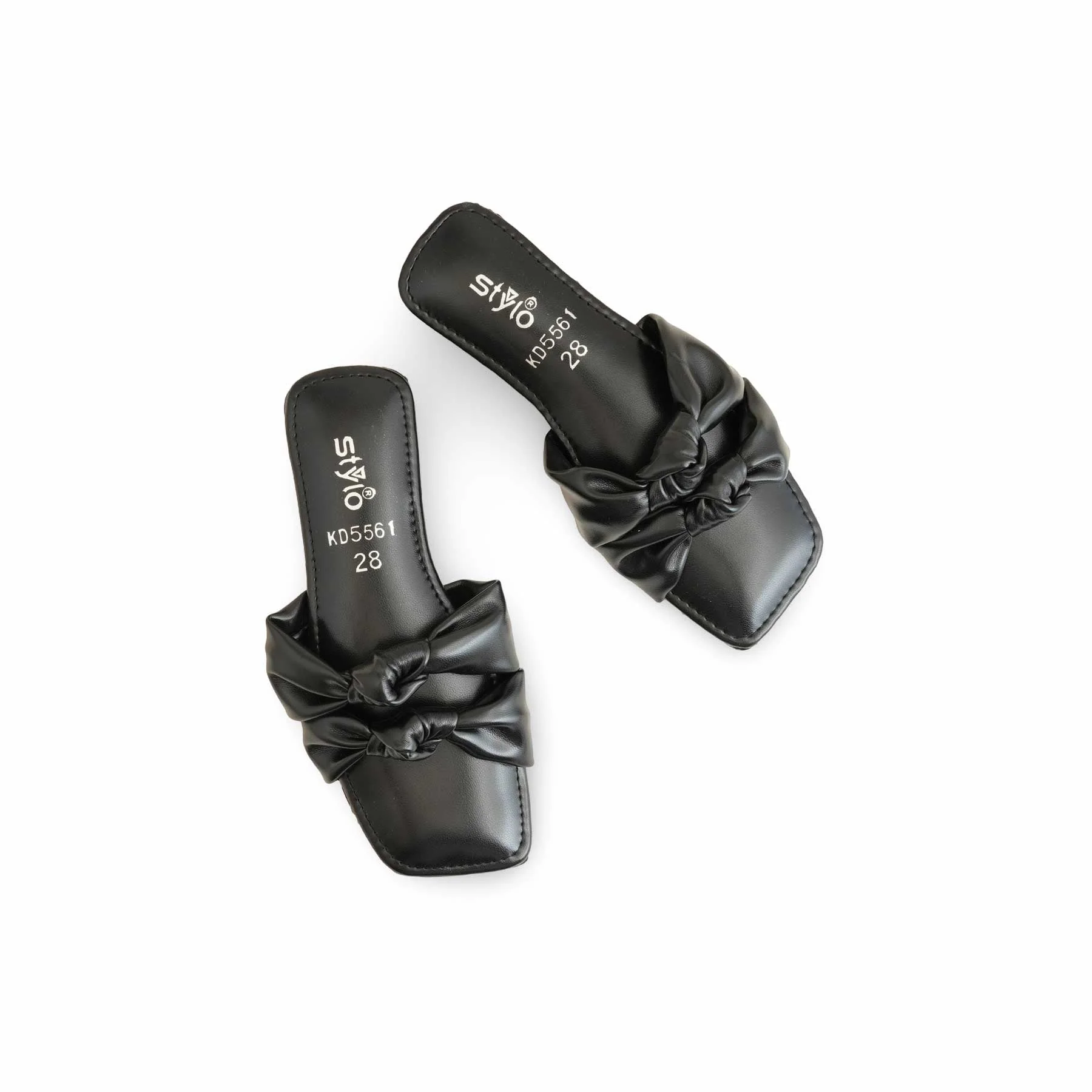 Girls Black Formal Slipper KD5561 - Image 5