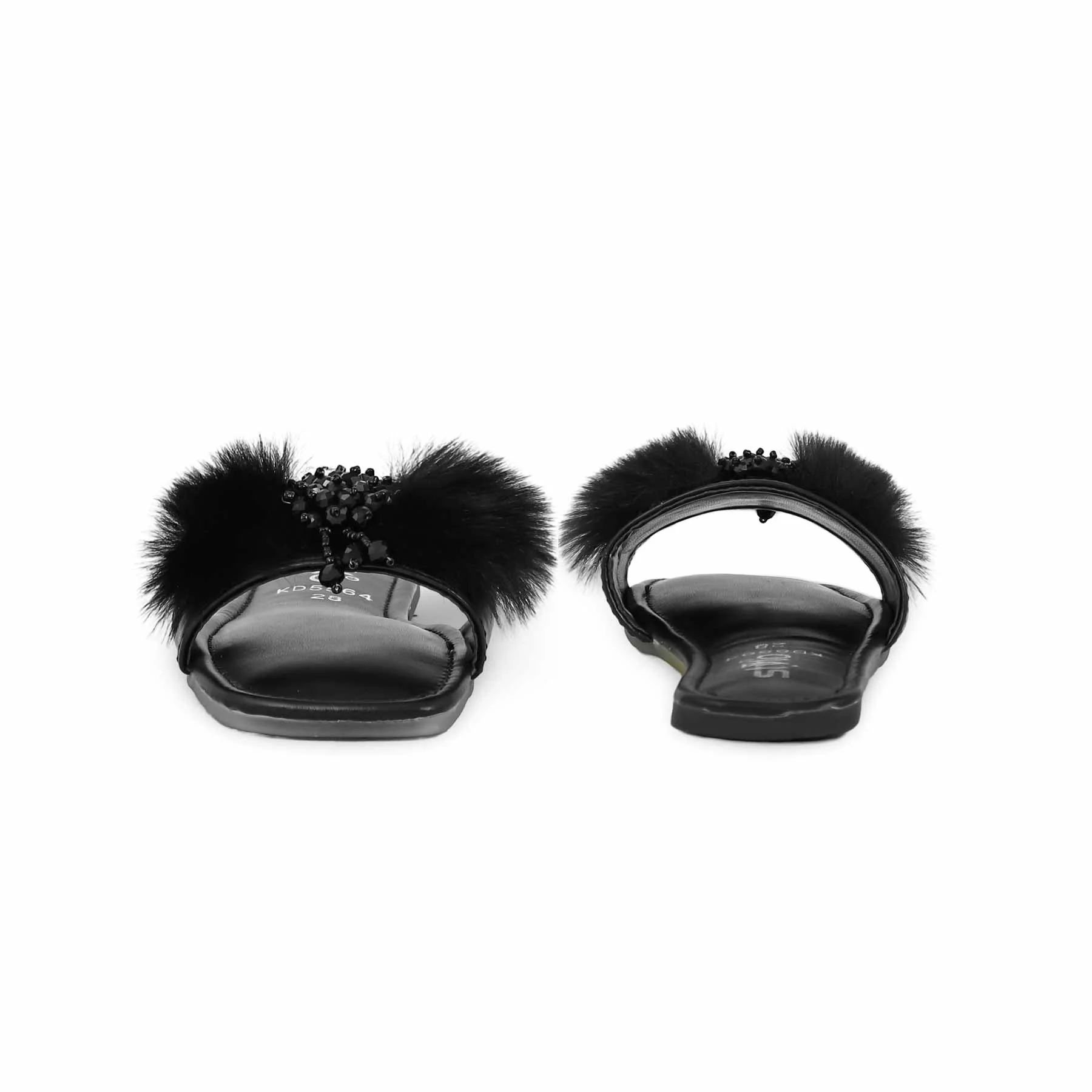 Girls Black Formal Slipper KD5564 - Image 4