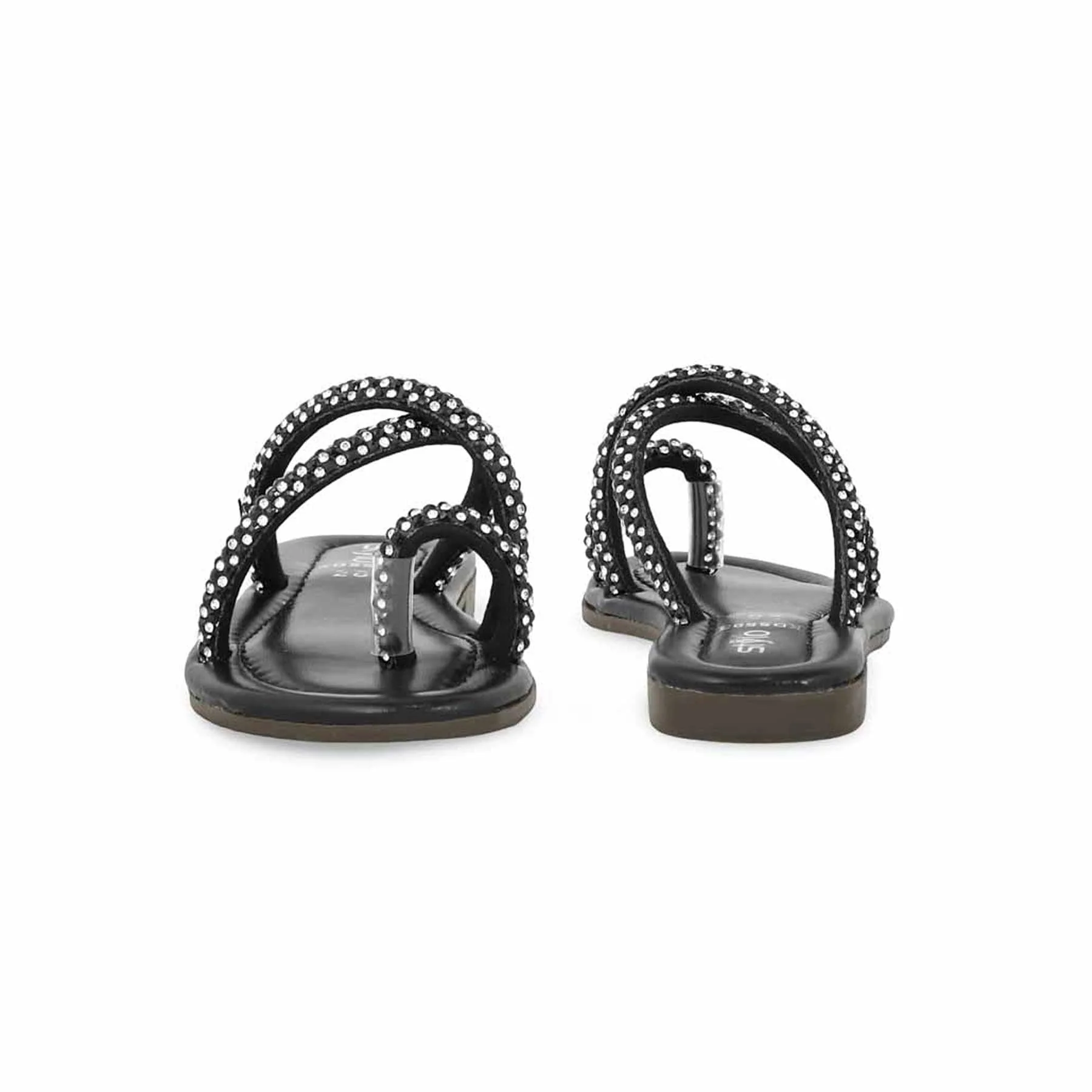 Girls Black Formal Slipper KD5593 - Image 3