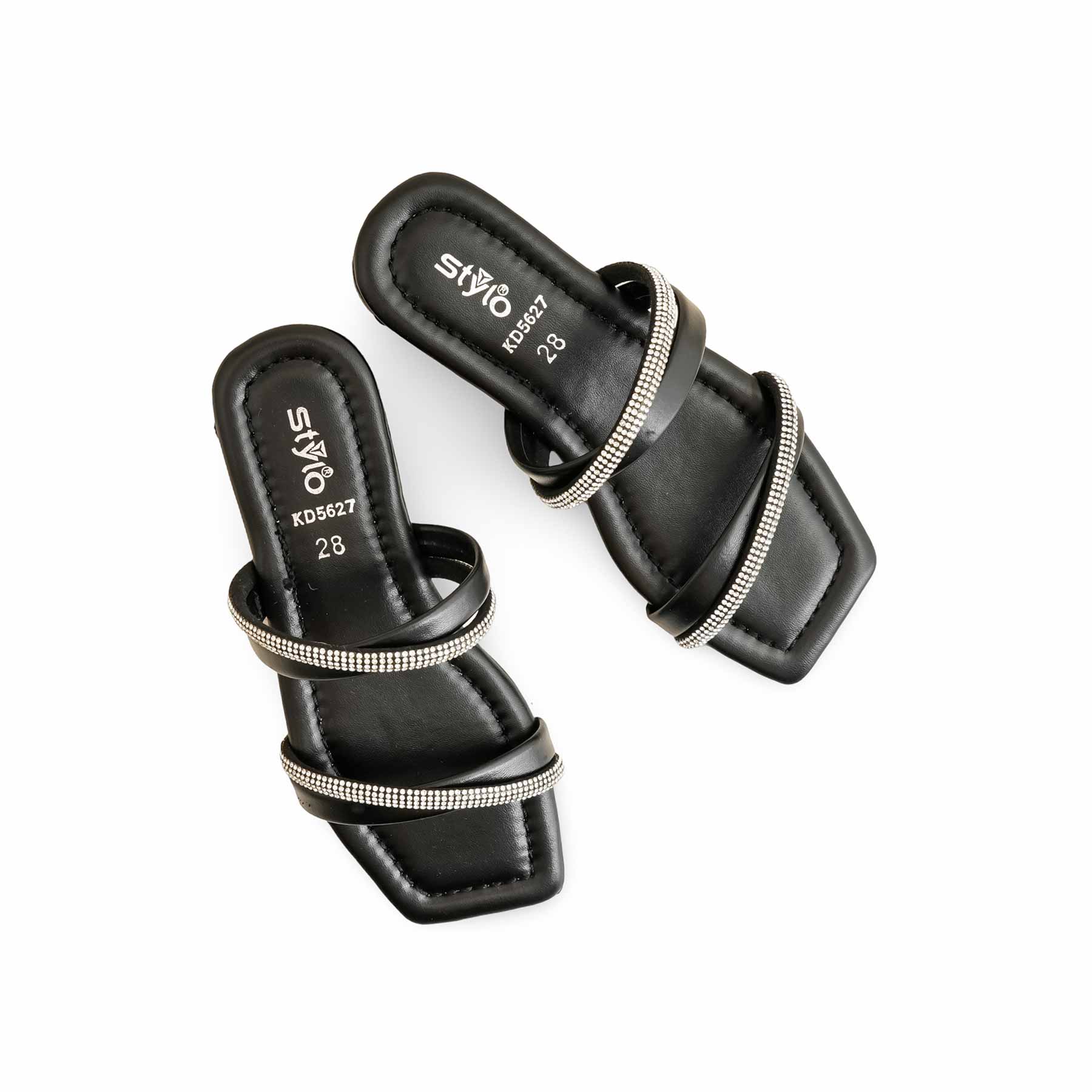 Girls Black Formal Slipper KD5627 - Image 5