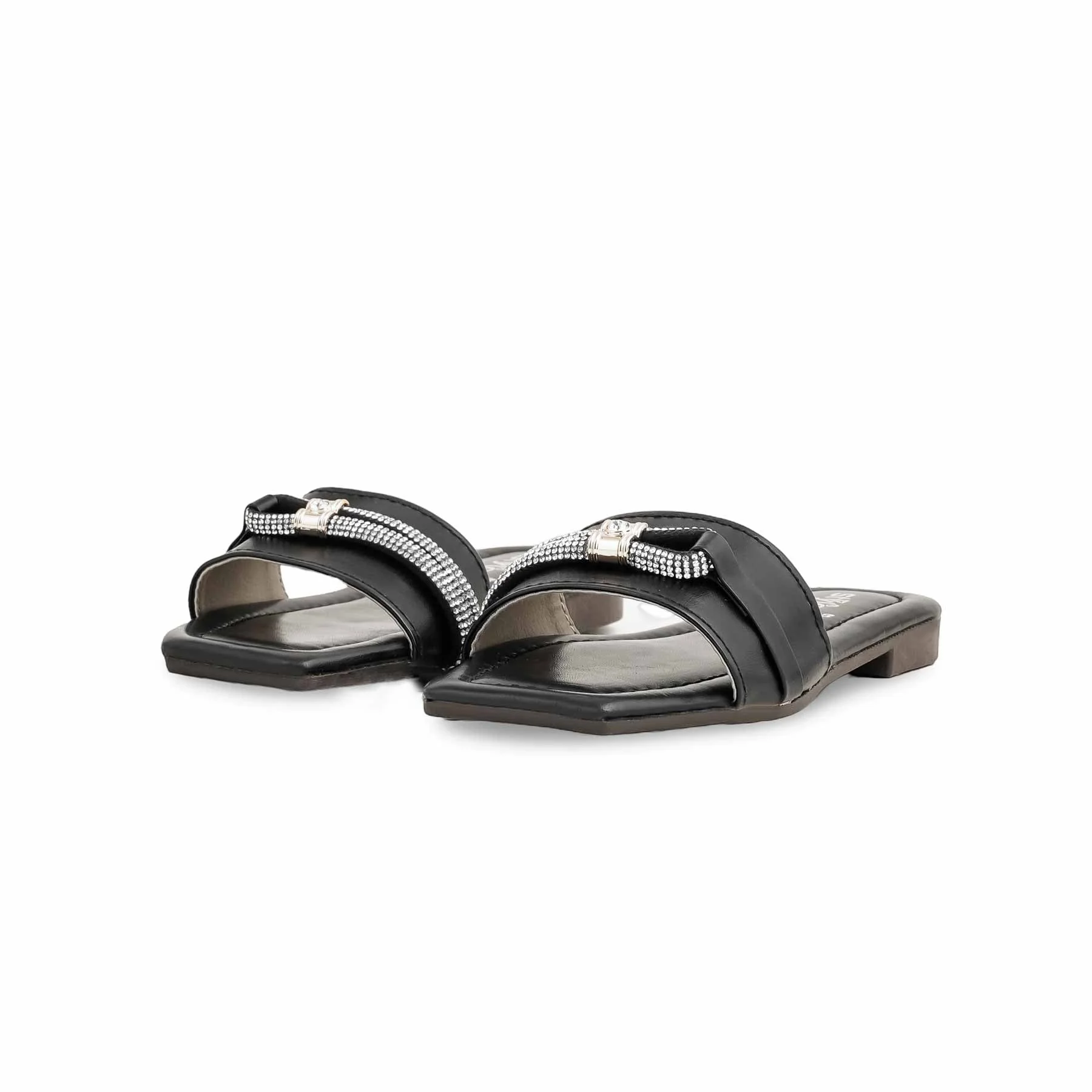 Girls Black Formal Slipper KD5628 - Image 3