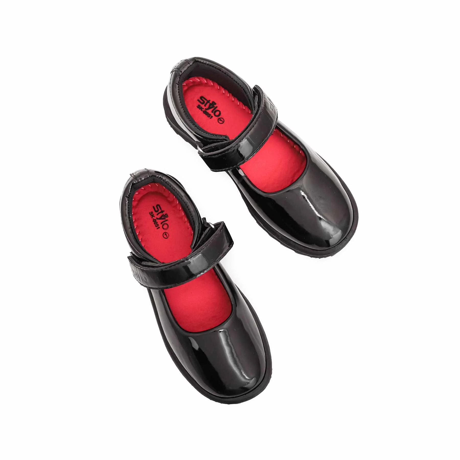 Girls Black Pateint School Shoes SK0051 - Image 5