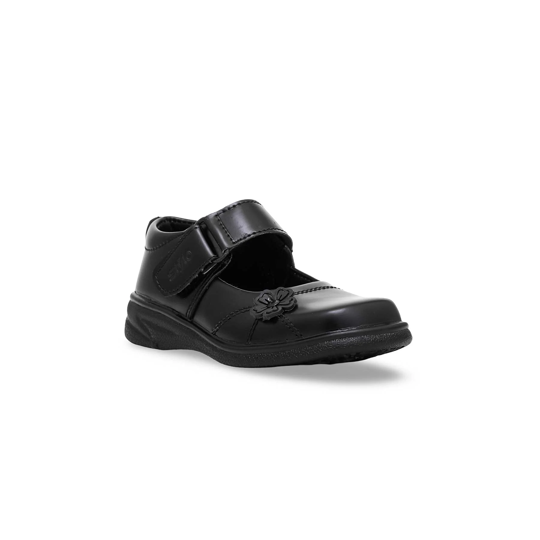 Girls Black Velcro School Shoes SK0054 - Image 3
