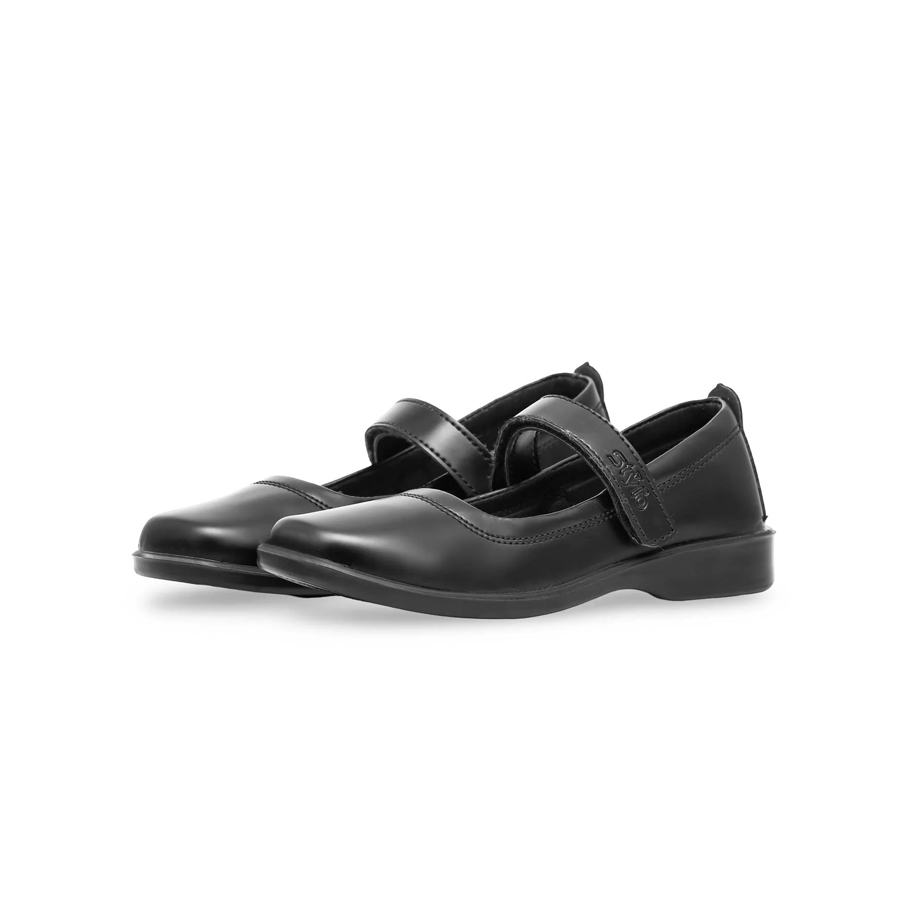 Girls Black School Uniform Shoes SK0061 - Image 2