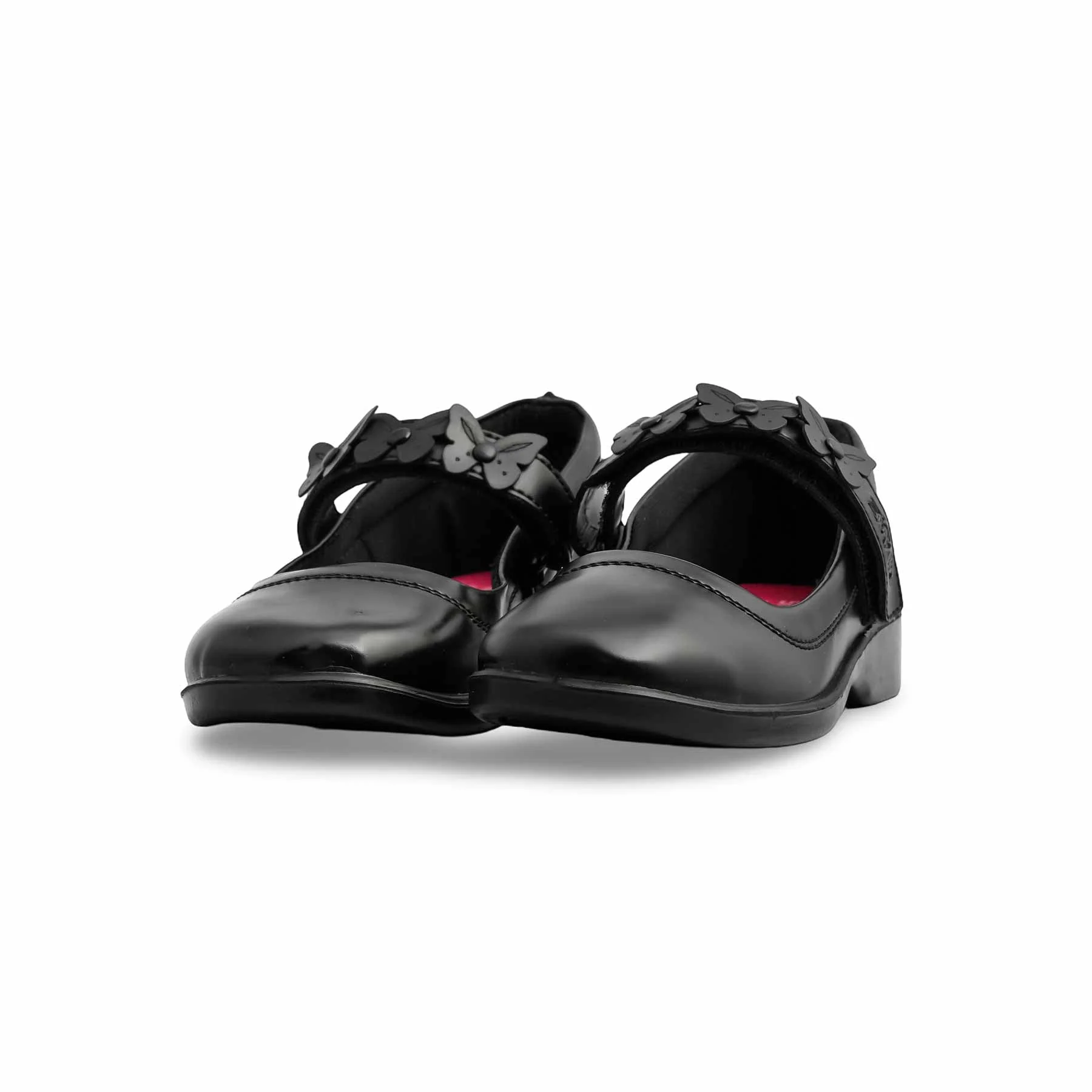Girls Black Velcro School Shoes SK0079 - Image 3