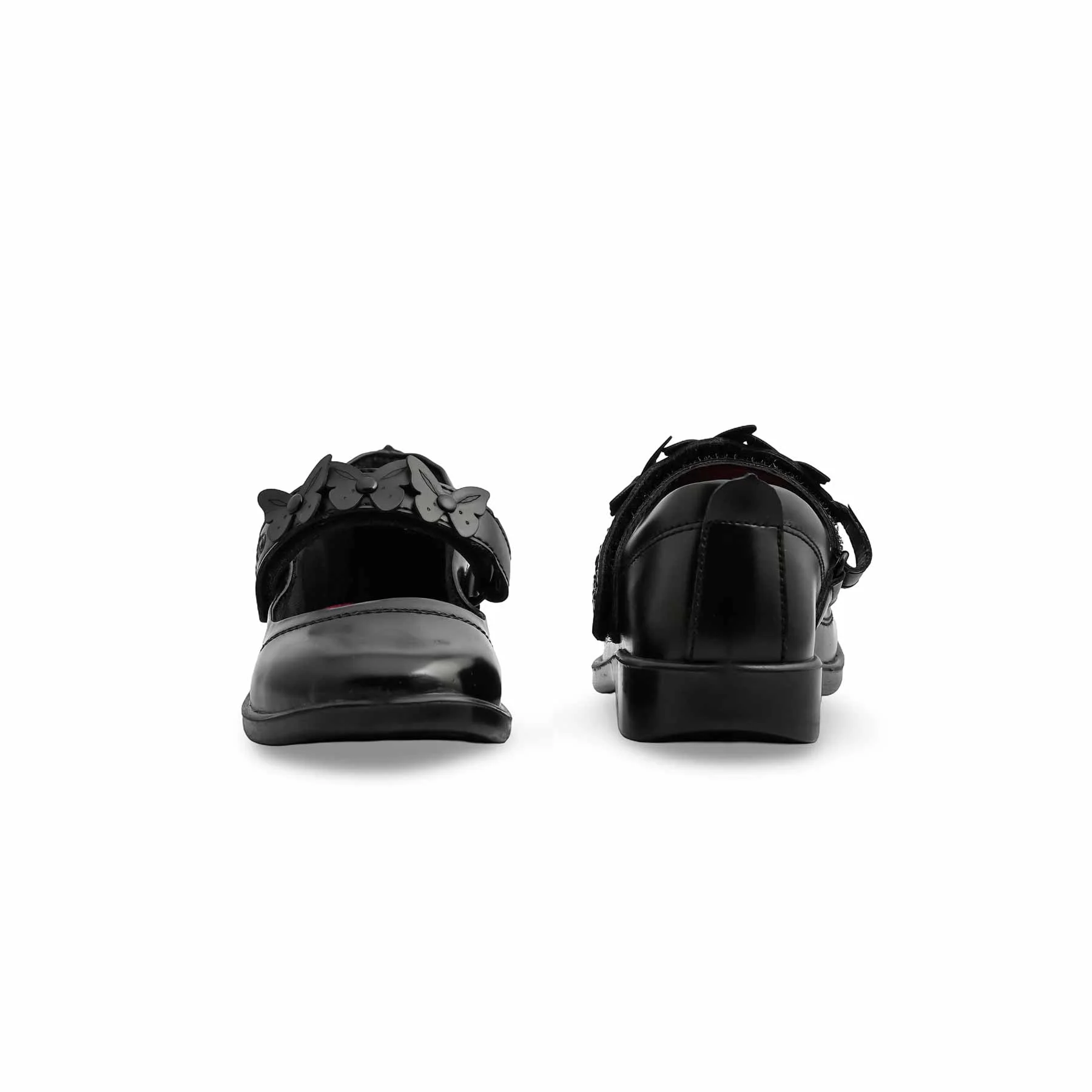 Girls Black Velcro School Shoes SK0079 - Image 4