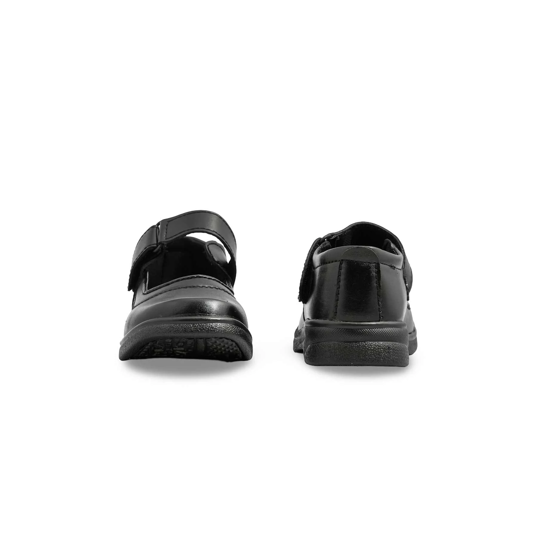 Girls Black Velcro Strap School Shoes SK0071 - Image 4