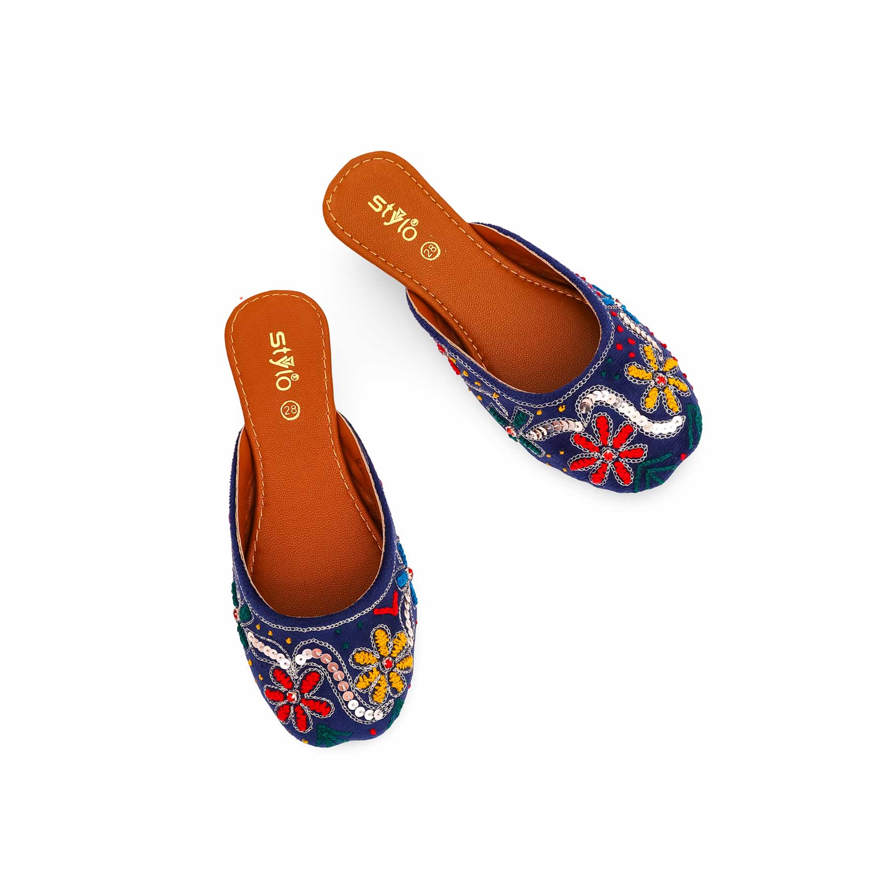 Girls Blue Fancy Khussa KD2236 - Image 4