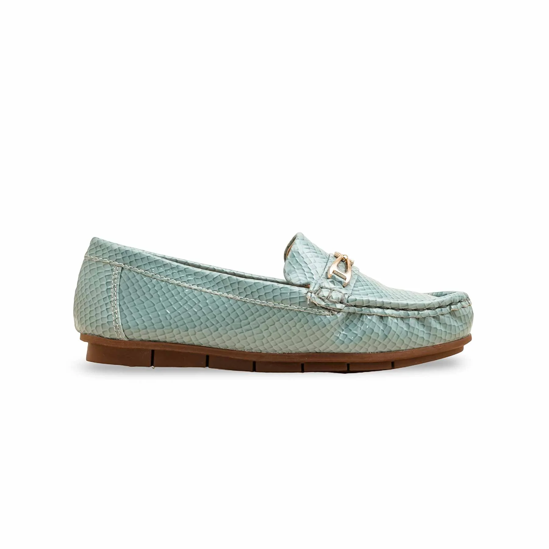 Girls Blue Formal Moccasin KD2602 - Image 2