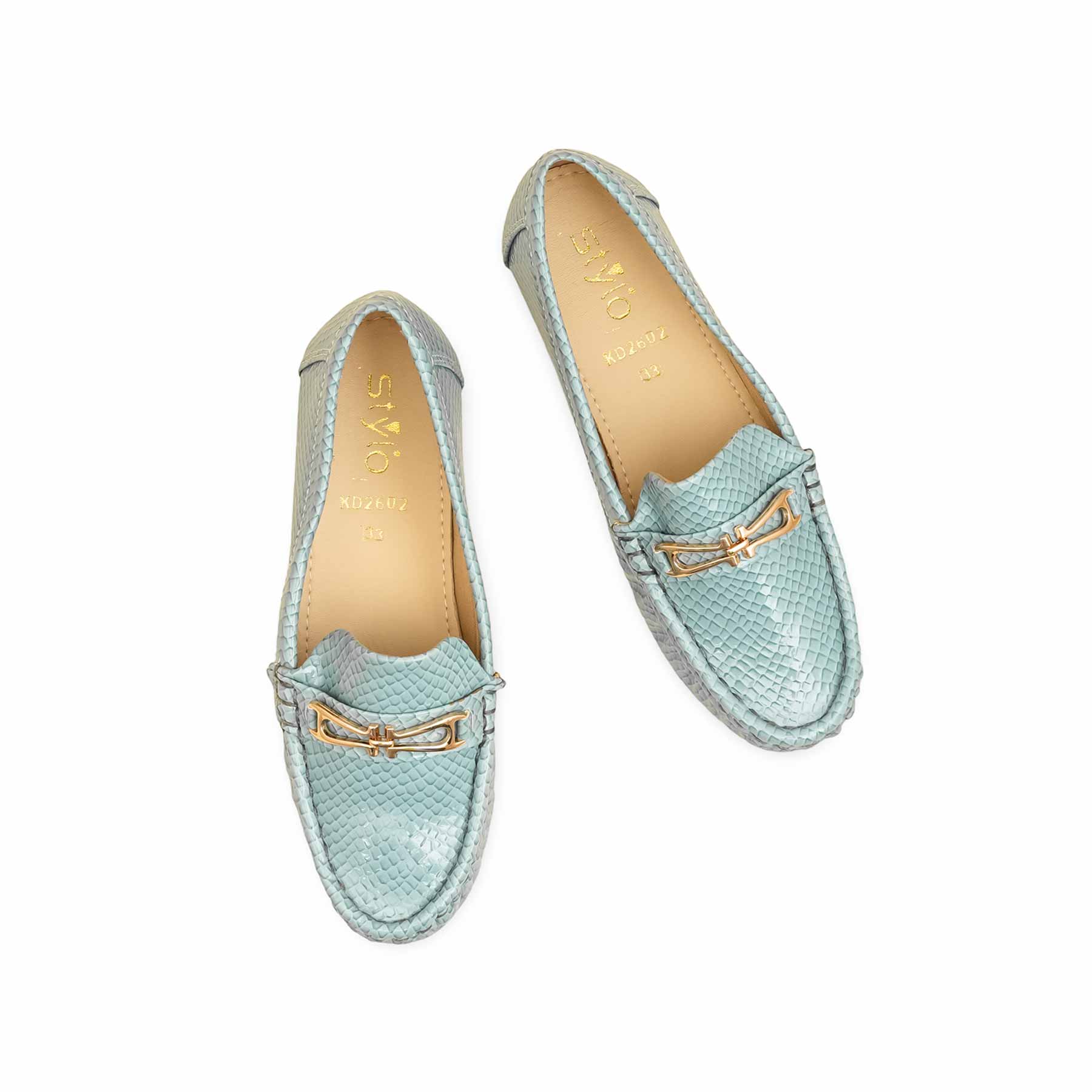 Girls Blue Formal Moccasin KD2602 - Image 5