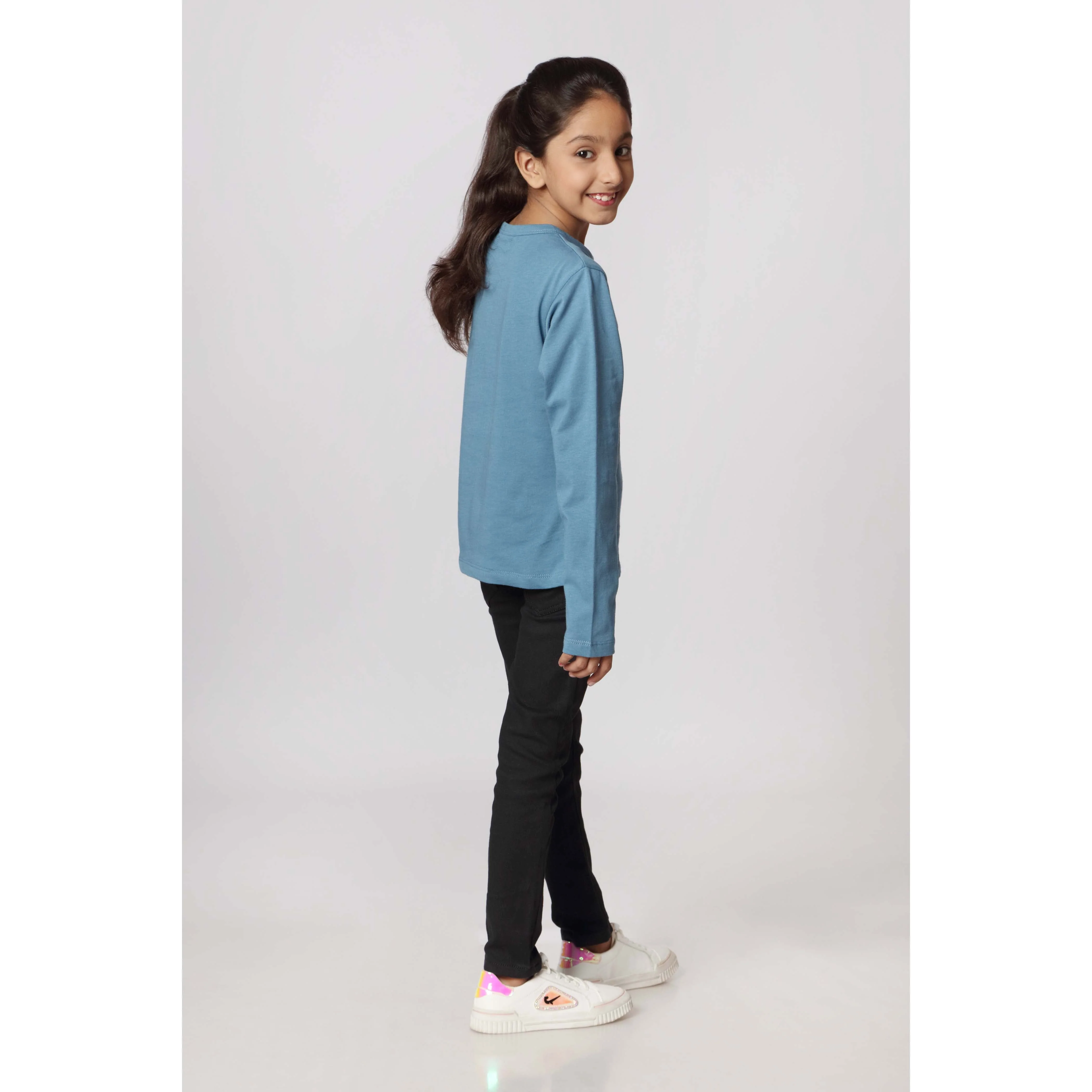 Girls Blue Jersey Shirt PW2841 - Image 3