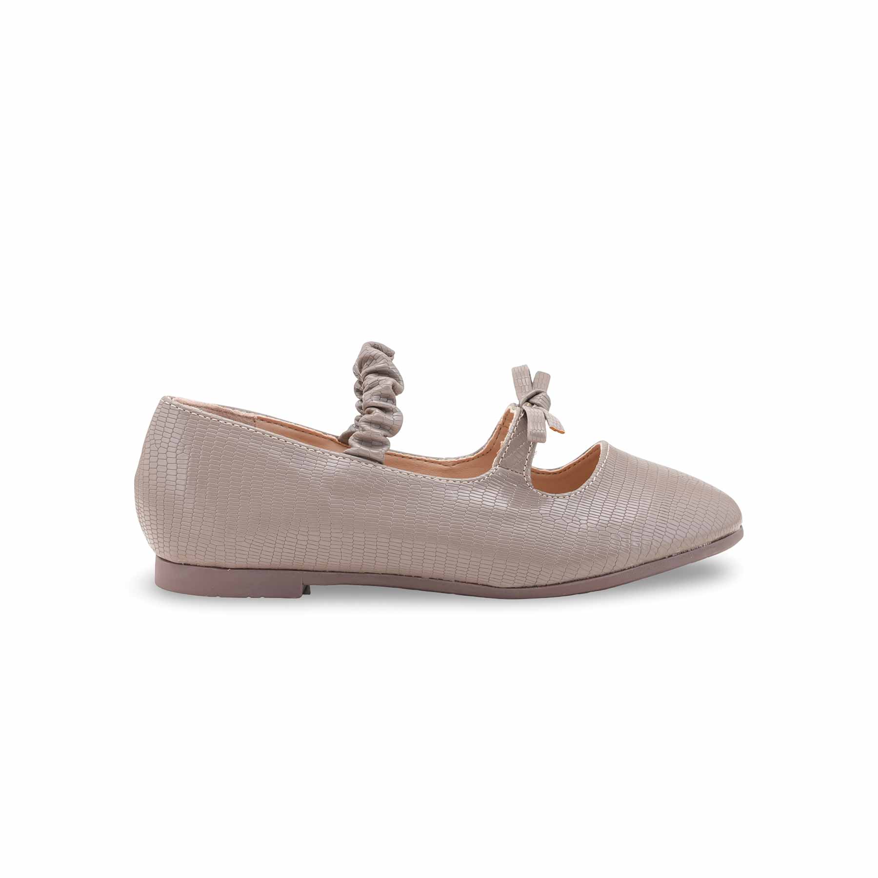 Girls Brown Casual Pumps KD2641 - Image 2