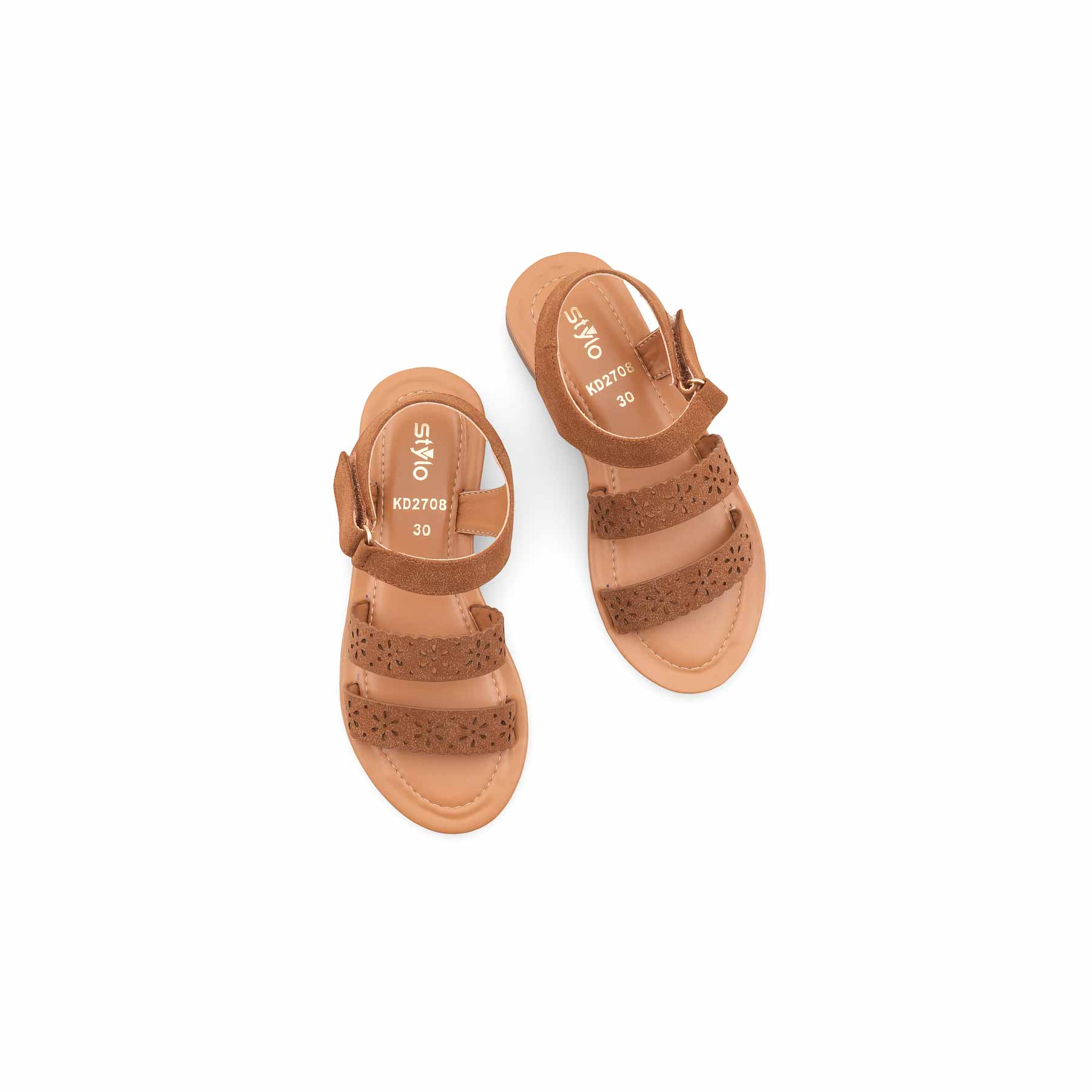 Girls Brown Casual Sandal KD2708 - Image 5