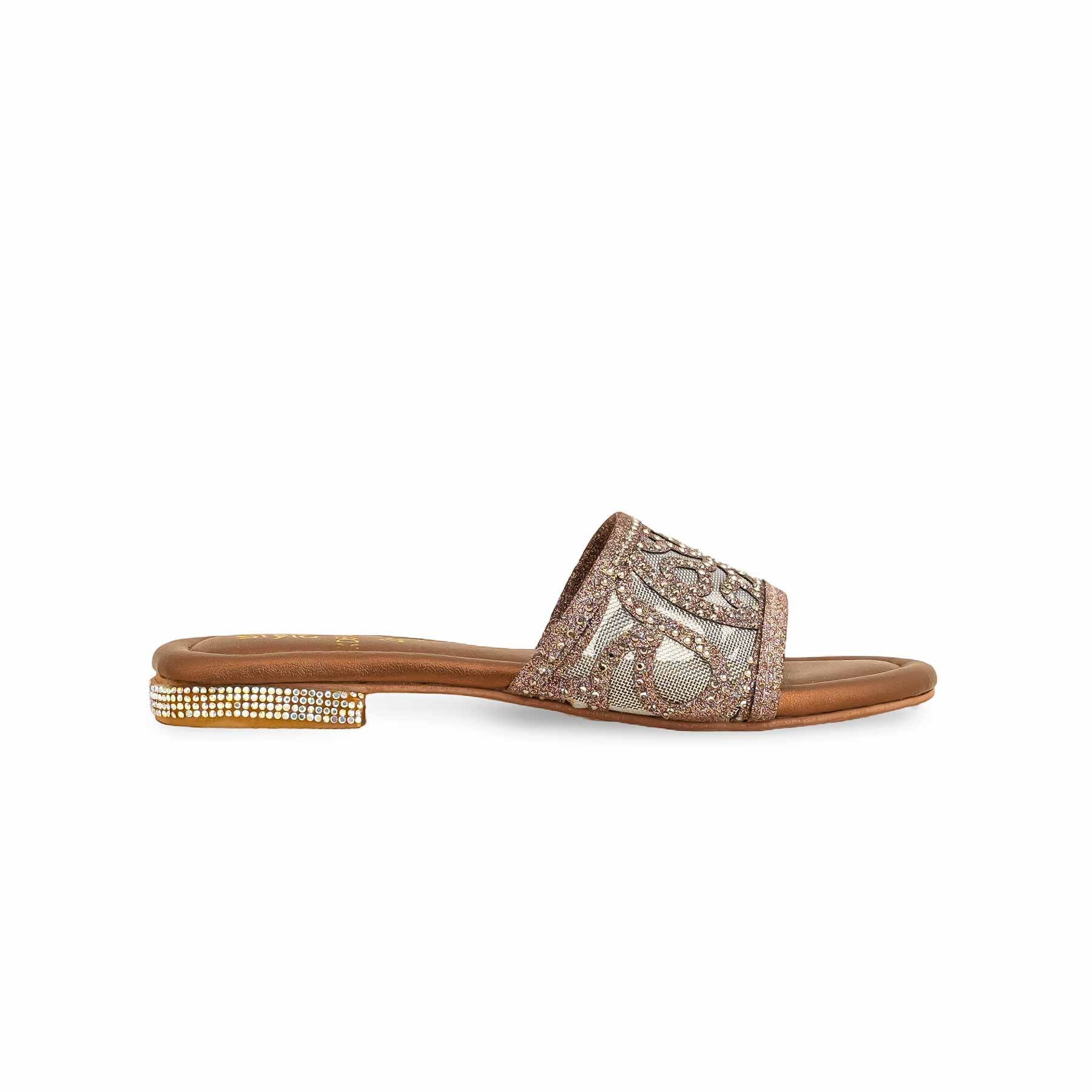 Girls Brown Casual Slipper KD5545 - Image 2
