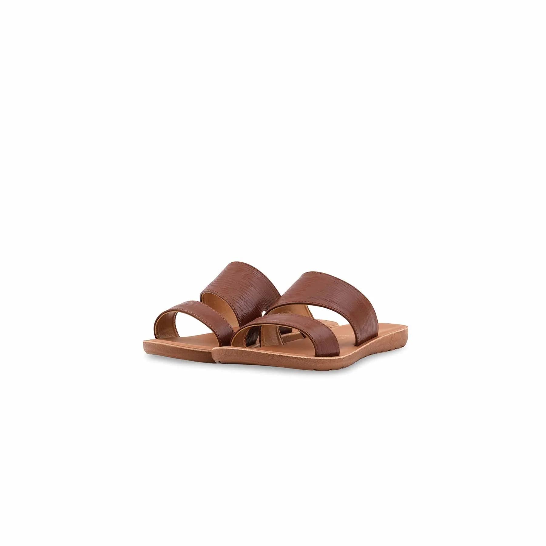 Girls Brown Casual Slipper KD5796 - Image 3