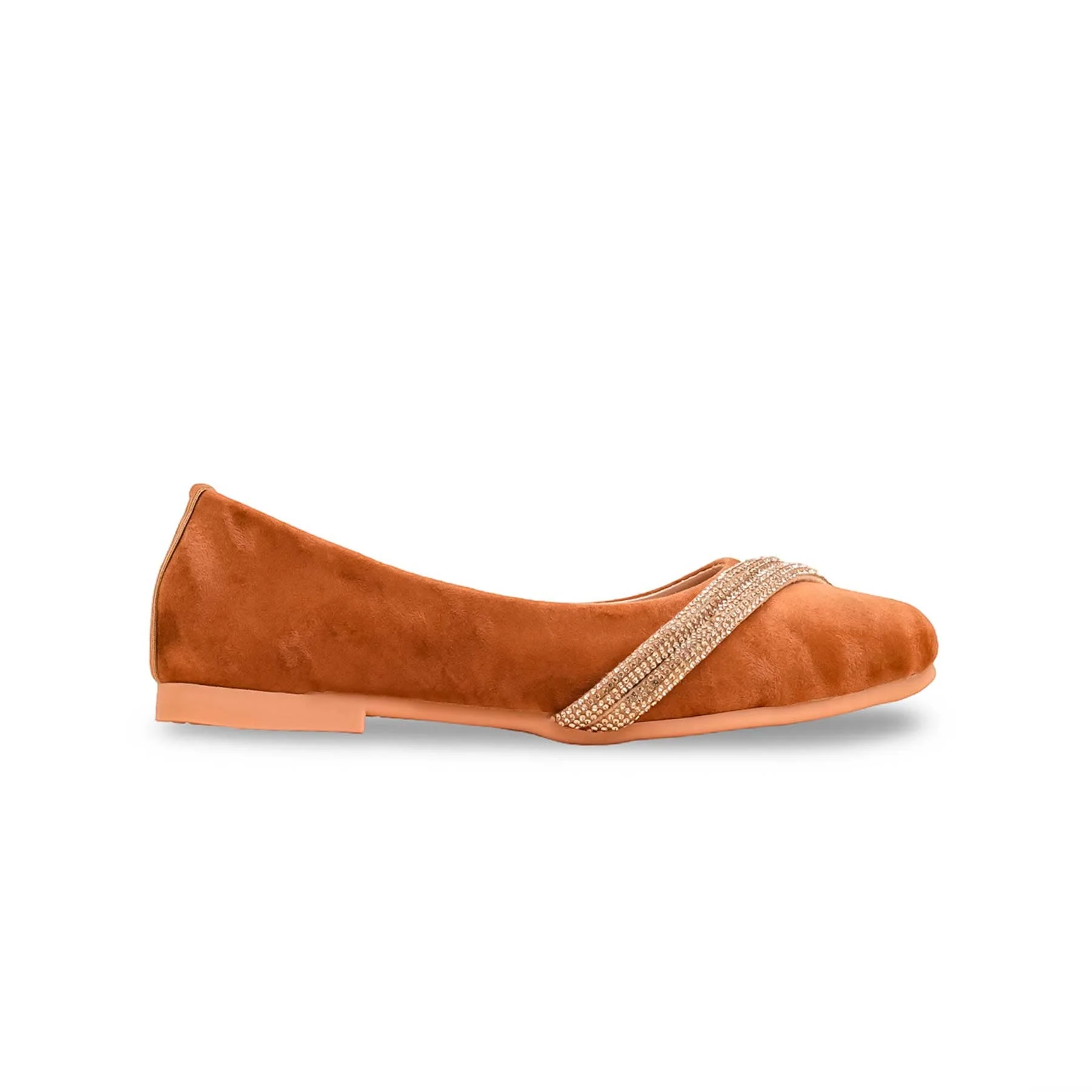 Girls Brown Fancy Pumps KD2488 - Image 2