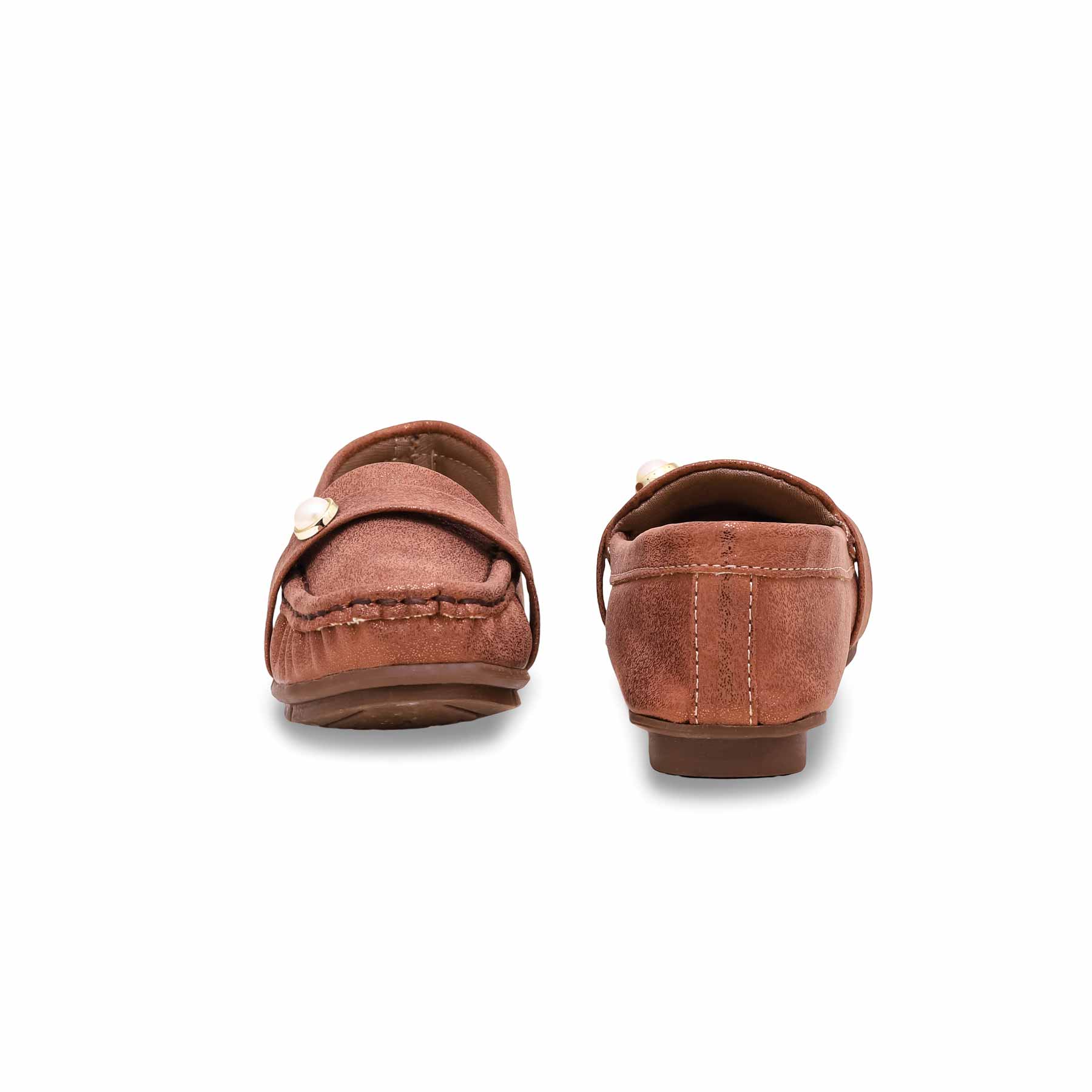 Girls Brown Formal Moccasin KD0911 - Image 4