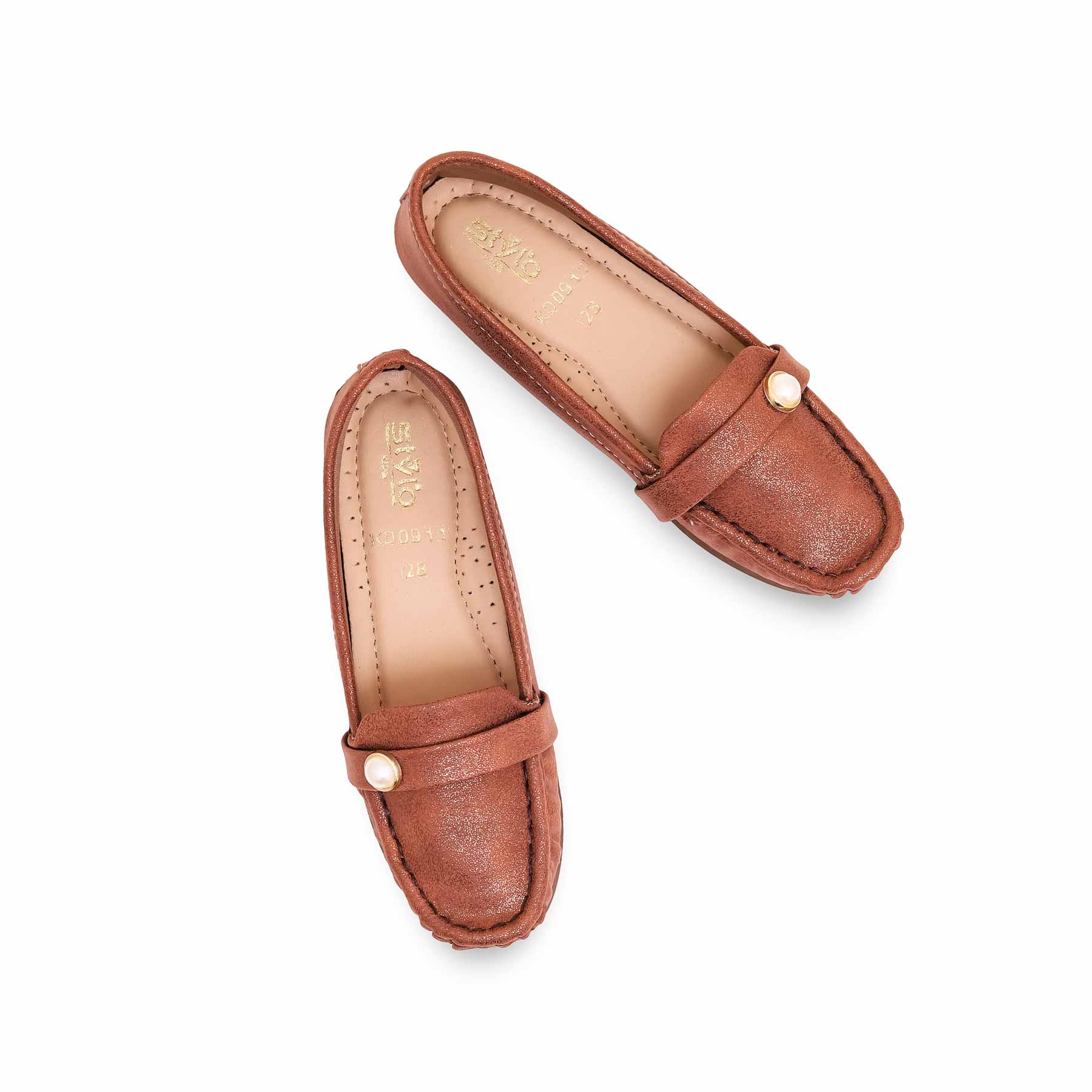 Girls Brown Formal Moccasin KD0911 - Image 5