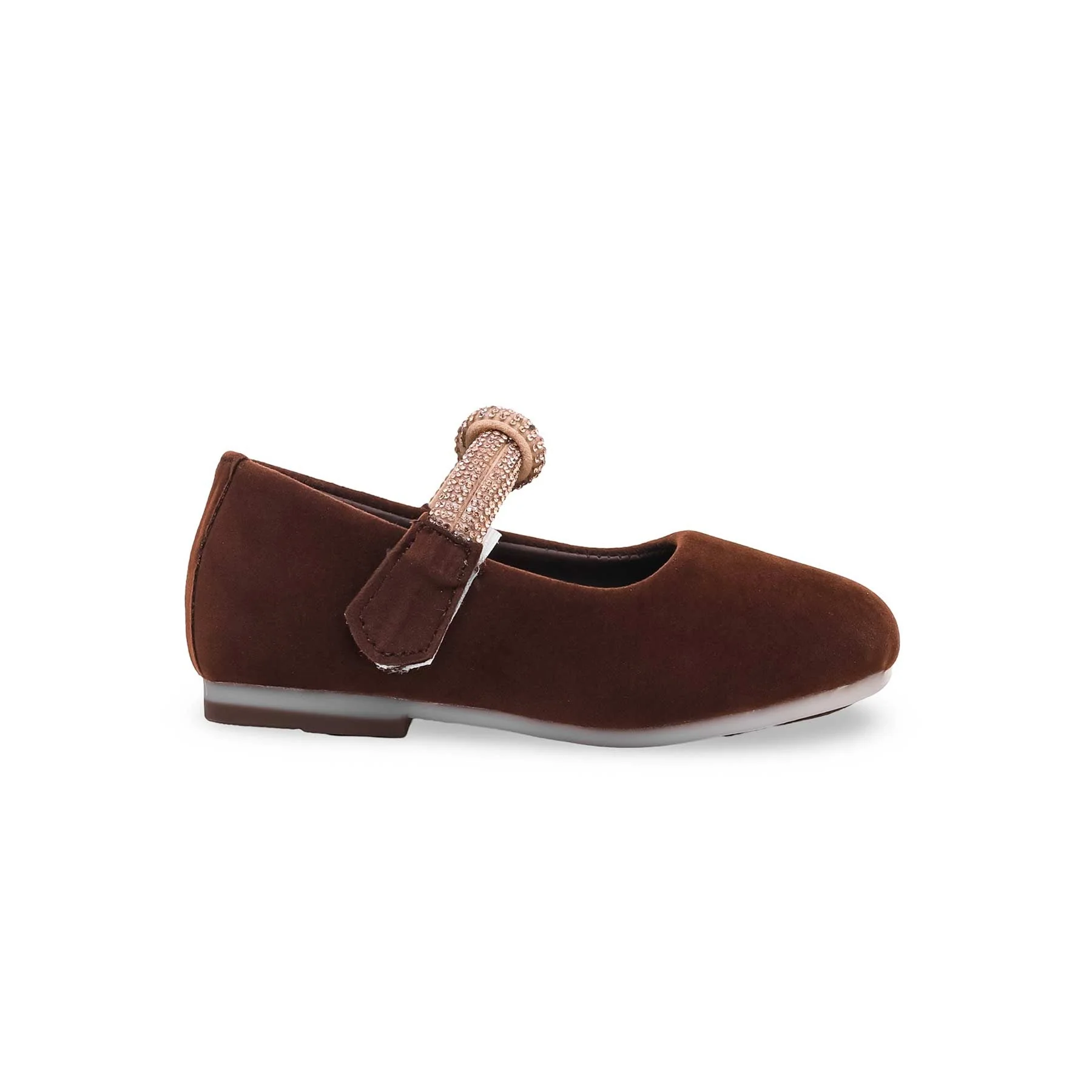 Girls Brown Formal Pumps KD2377 - Image 2