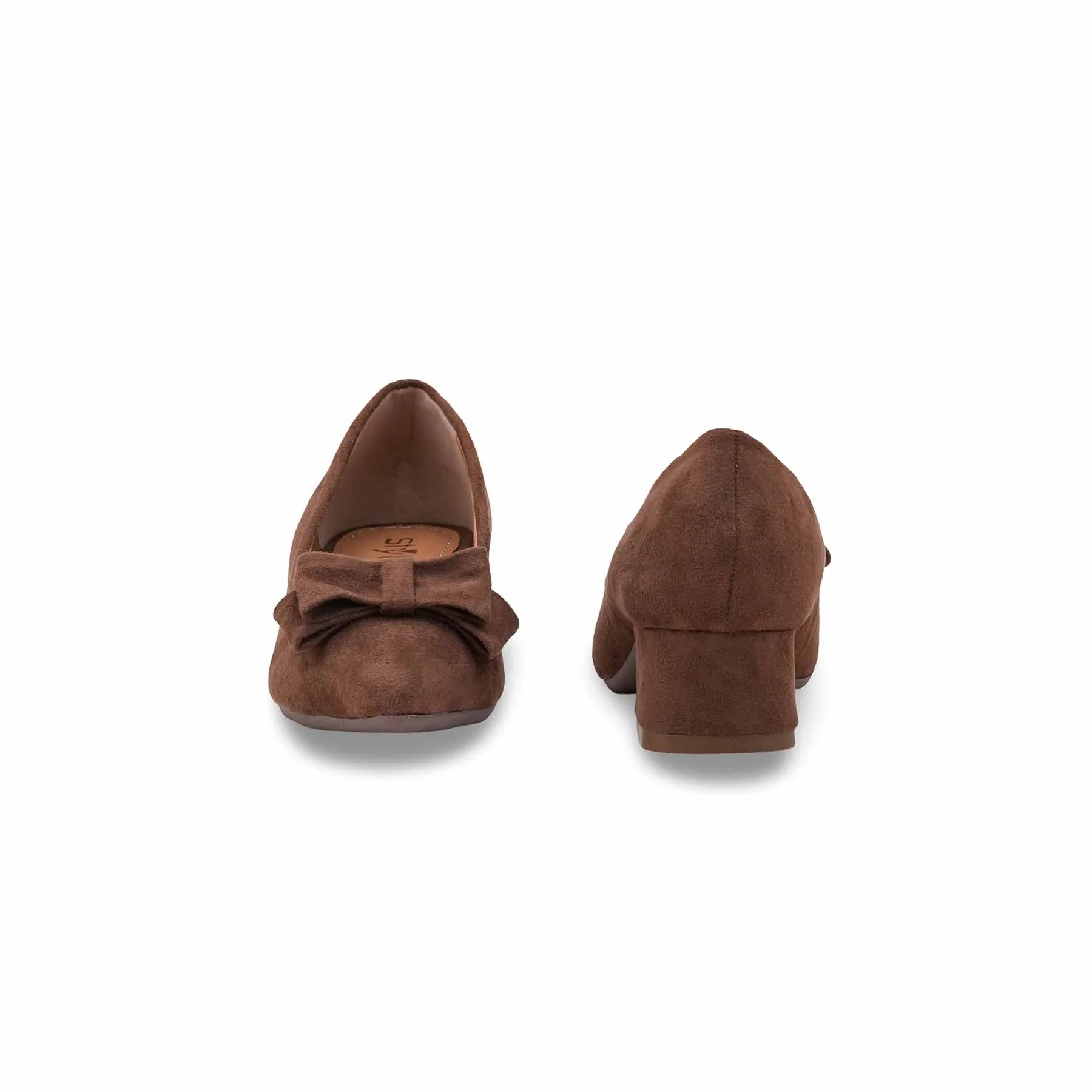 Girls Brown Formal Pumps KD2613 - Image 4