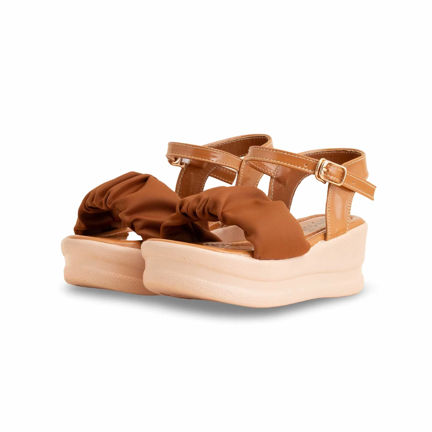 Girls Brown Formal Sandal KD4805 - Image 2