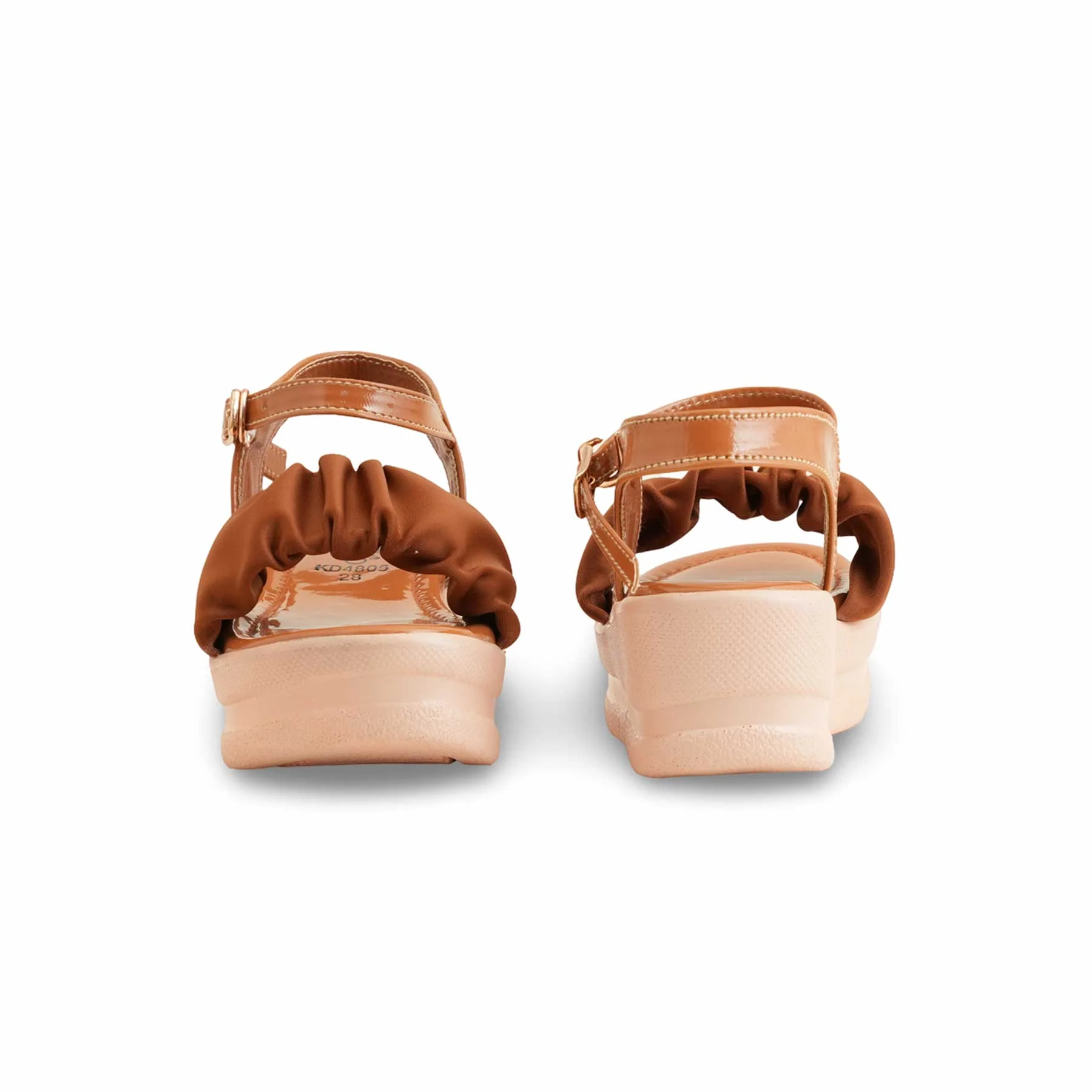 Girls Brown Formal Sandal KD4805 - Image 3