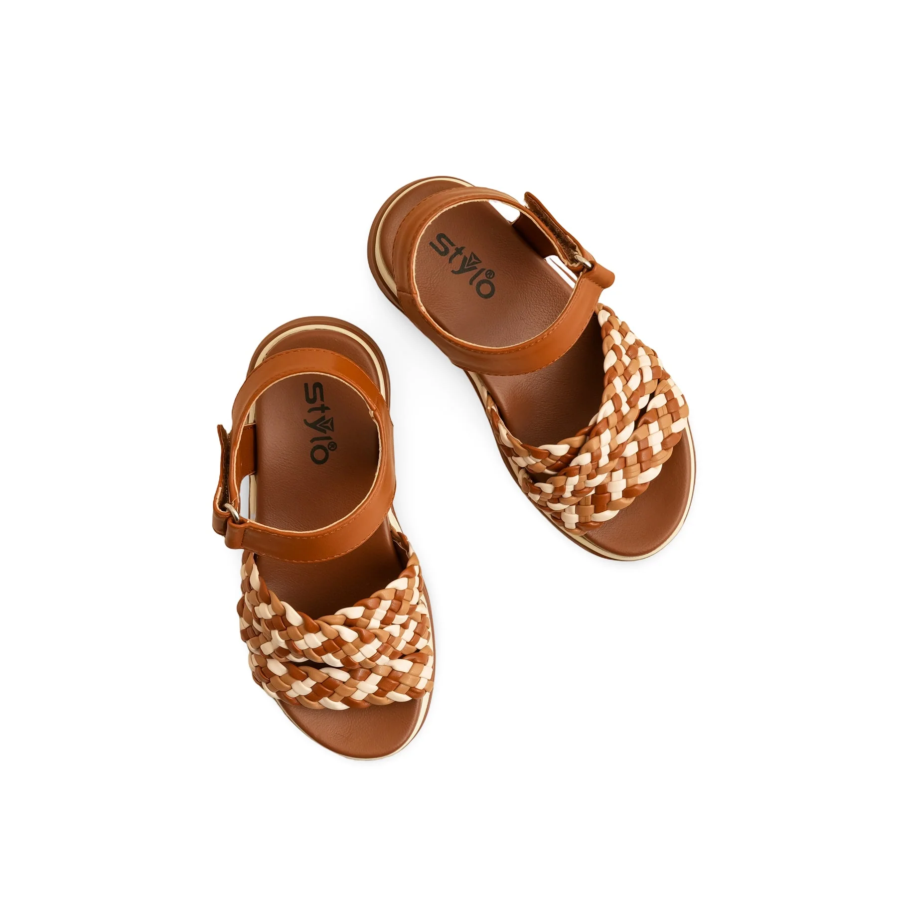 Girls Brown Formal Sandal KD5694 - Image 5