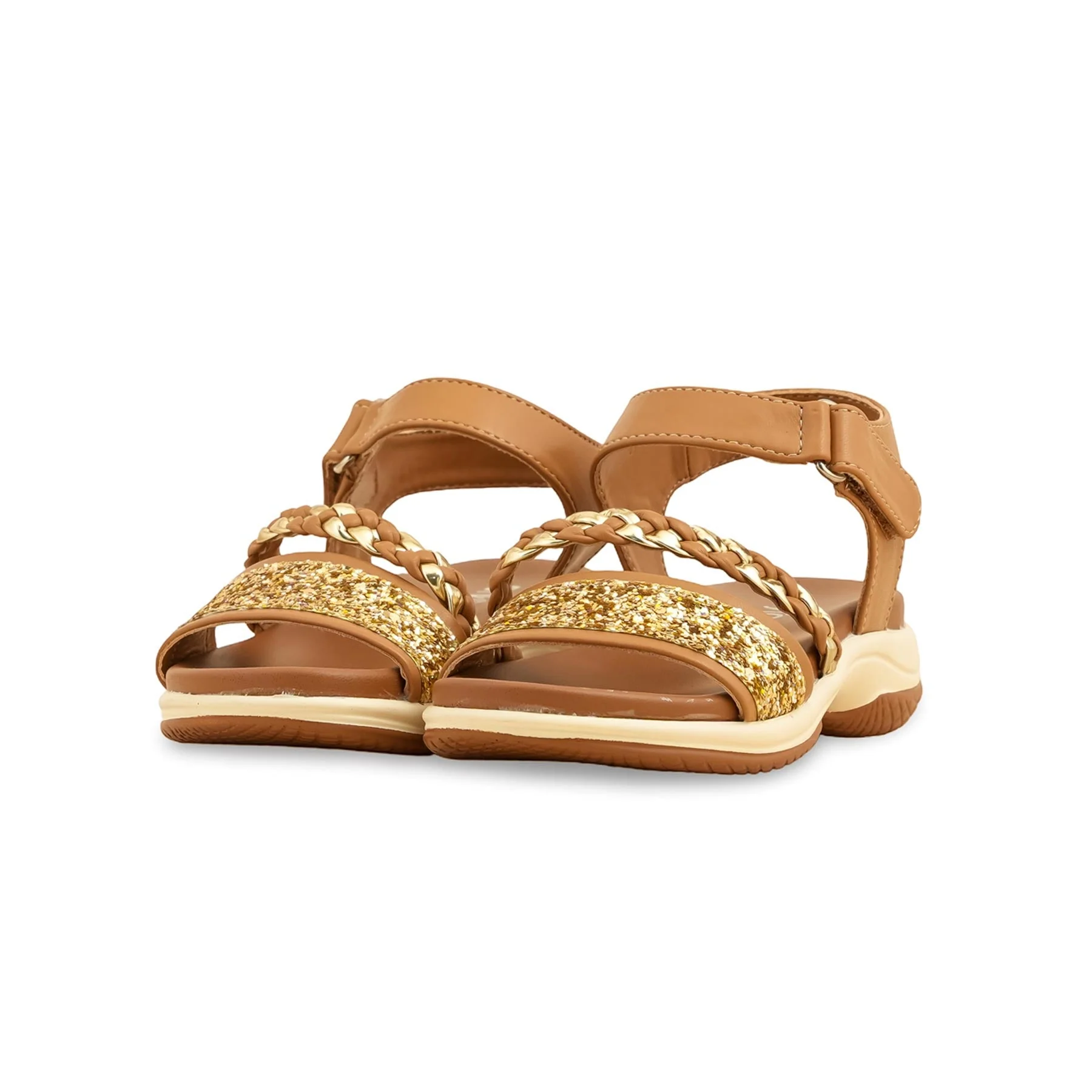 Girls Brown Formal Sandal KD5714 - Image 3