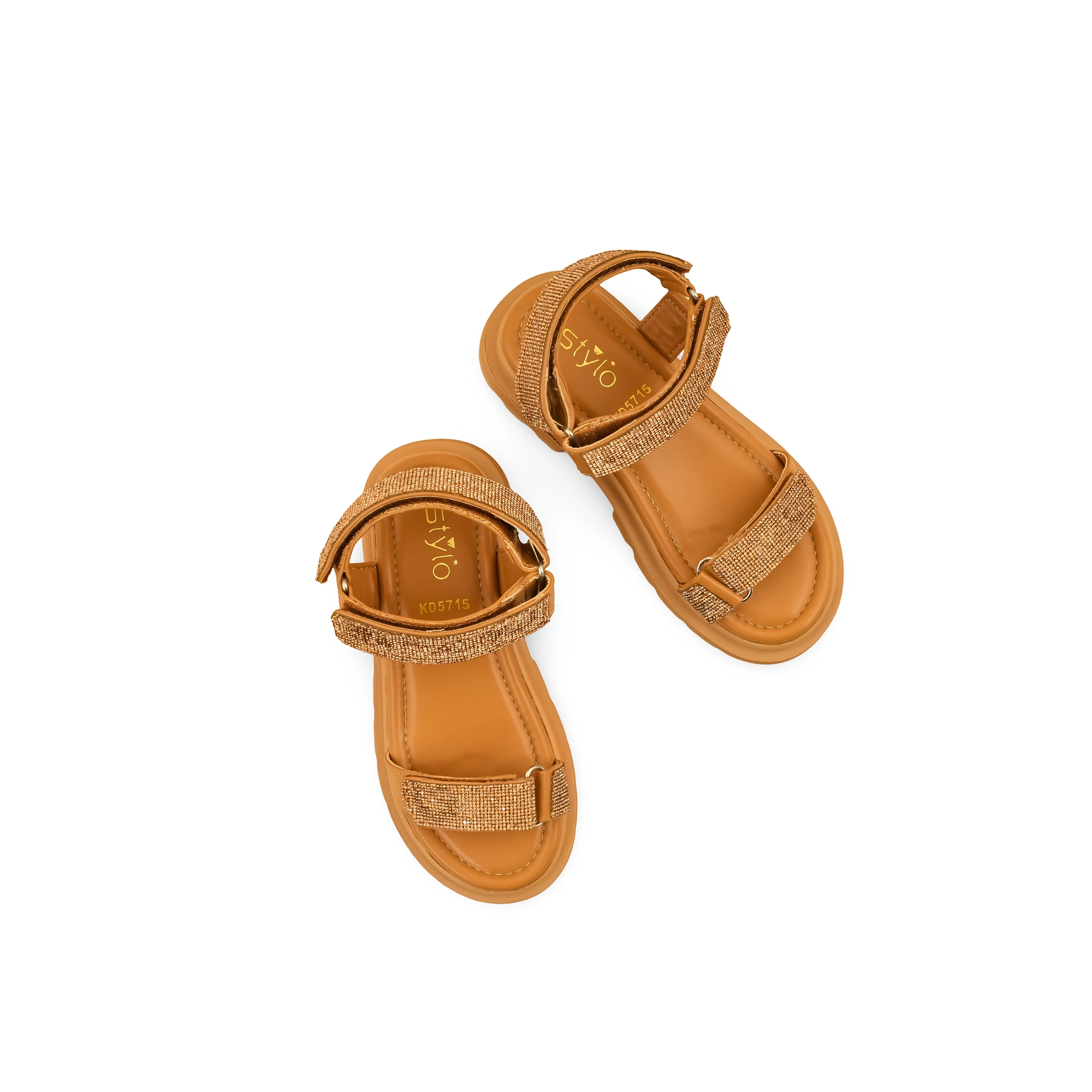 Girls Brown Formal Sandal KD5715 - Image 5