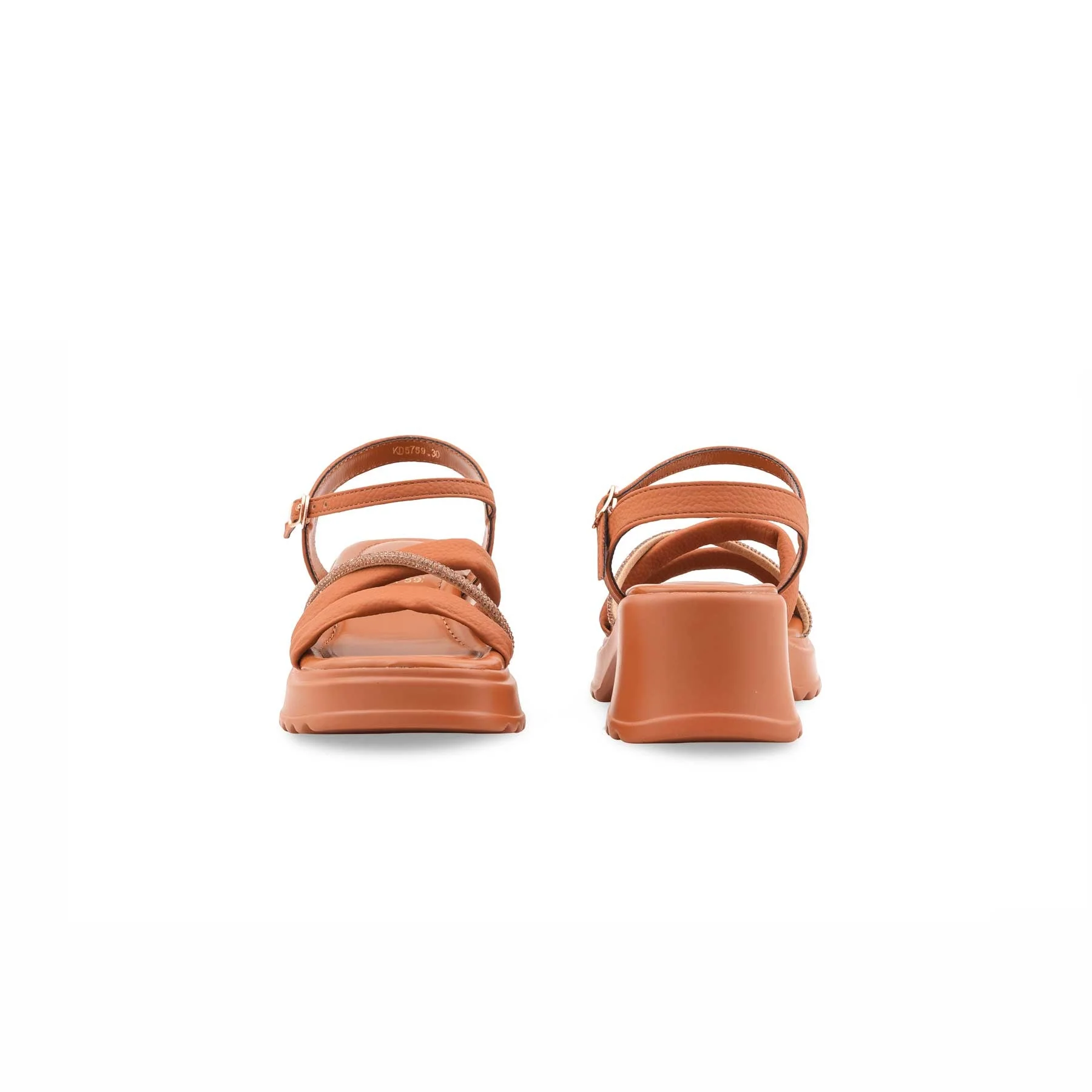Girls Brown Formal Sandal KD5759 - Image 4
