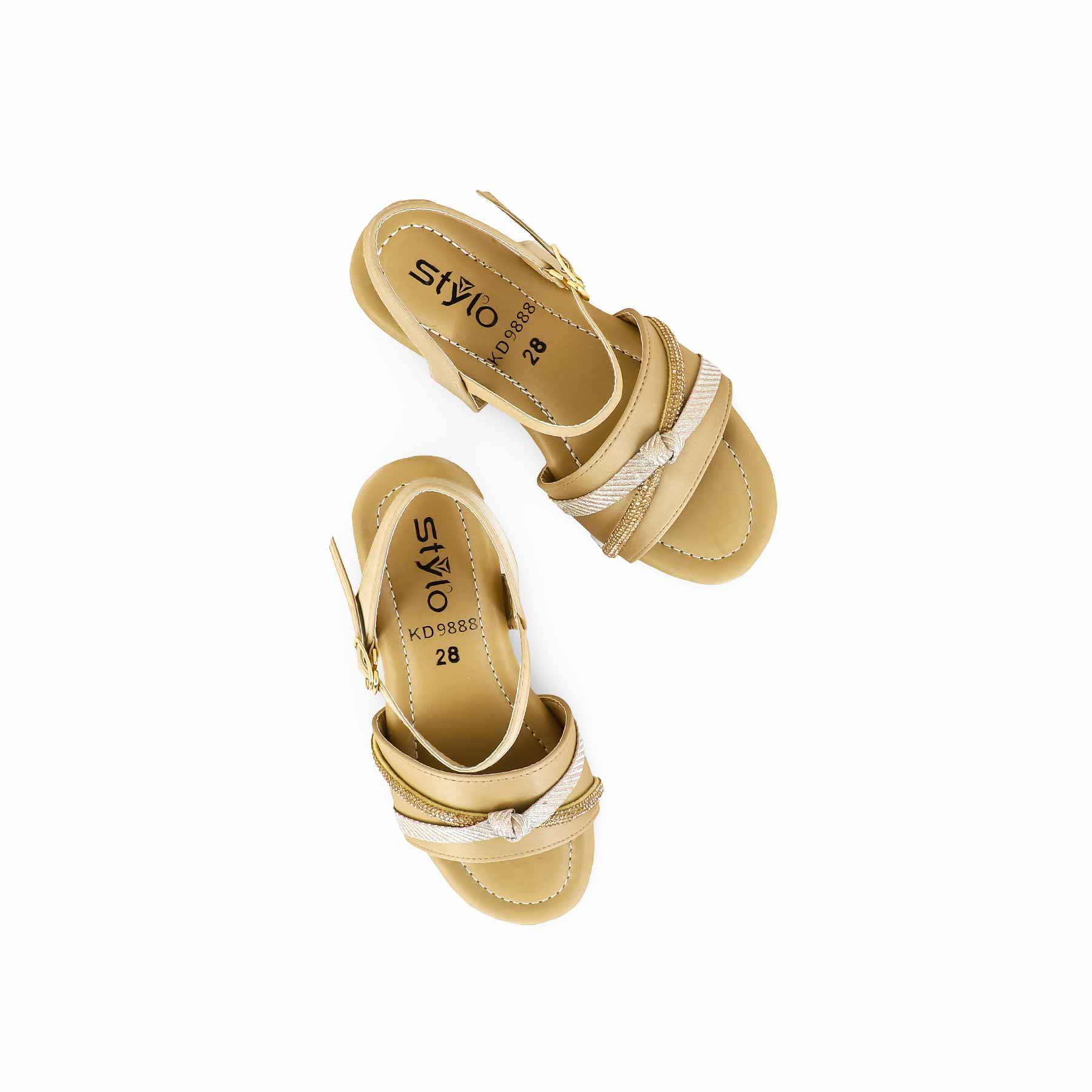 Girls Brown Formal Sandal KD9888 - Image 5