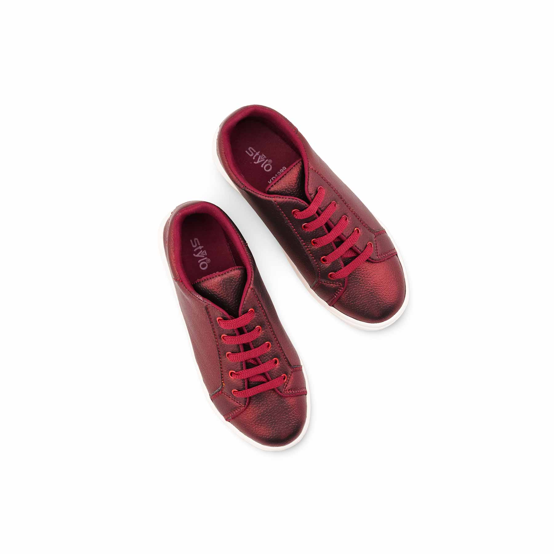 Girls Burgundy Casual Jogger KD1999 - Image 5