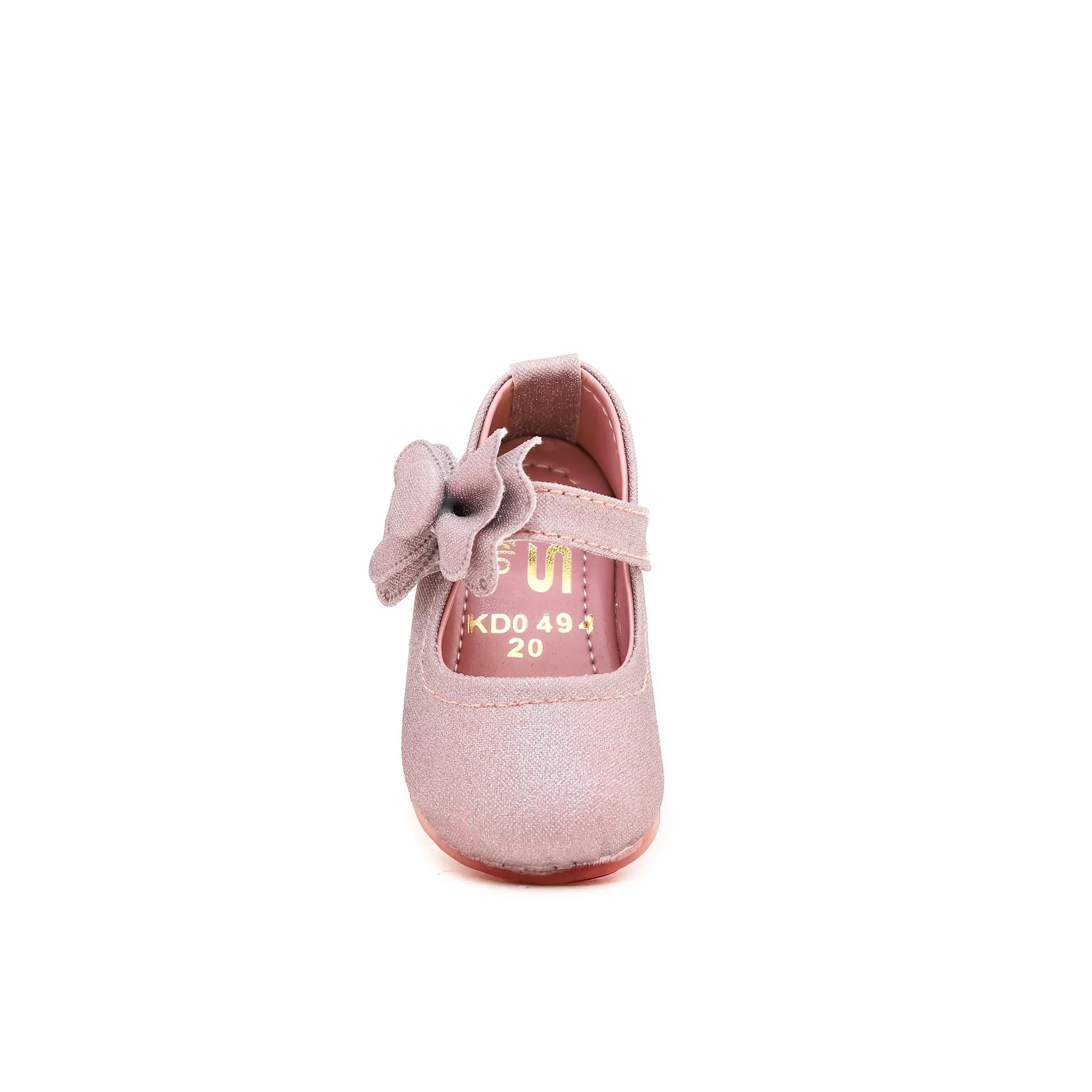 Girls Champagne Fancy Pumps KD0494 - Image 3