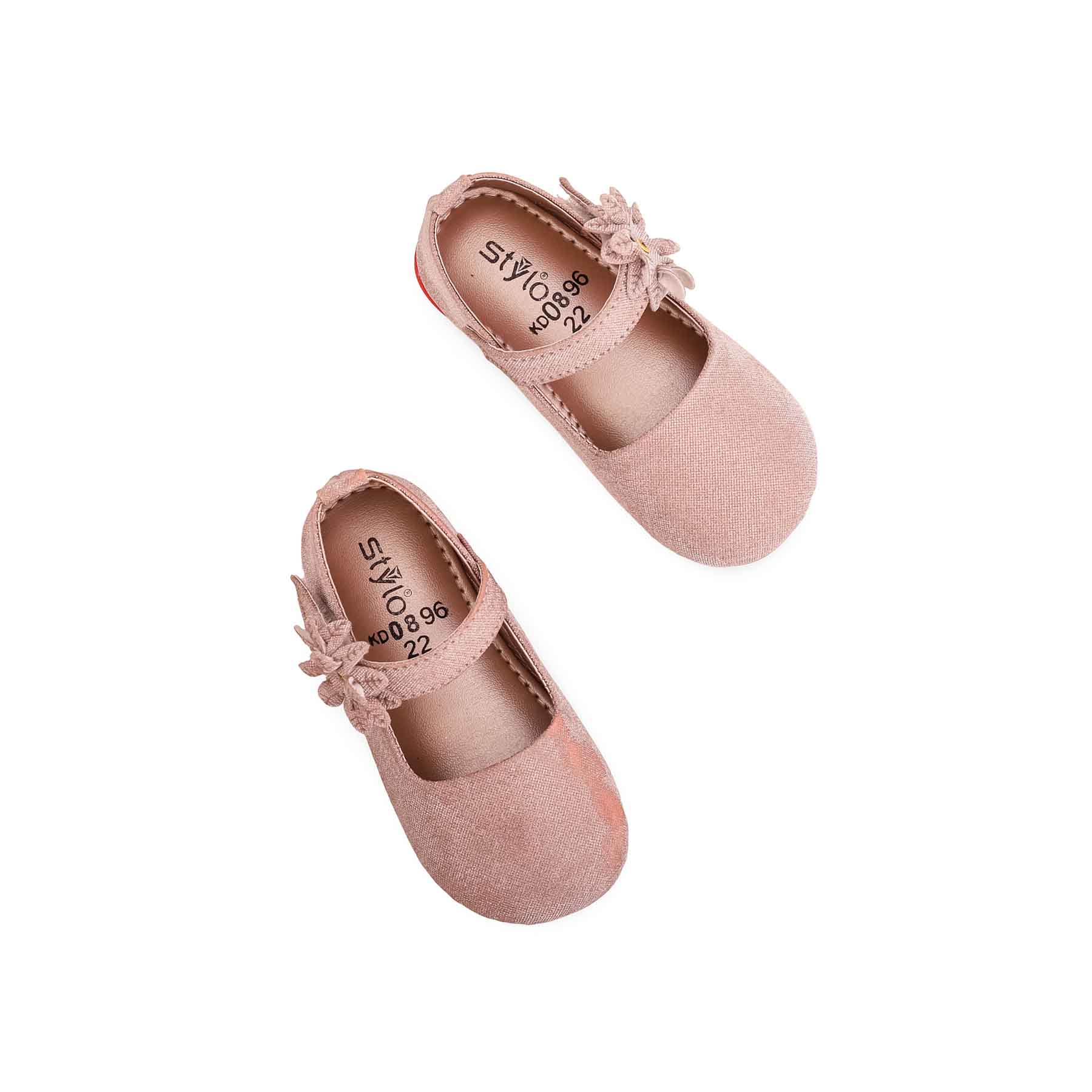 Girls Champagne Fancy Pumps KD0896 - Image 4