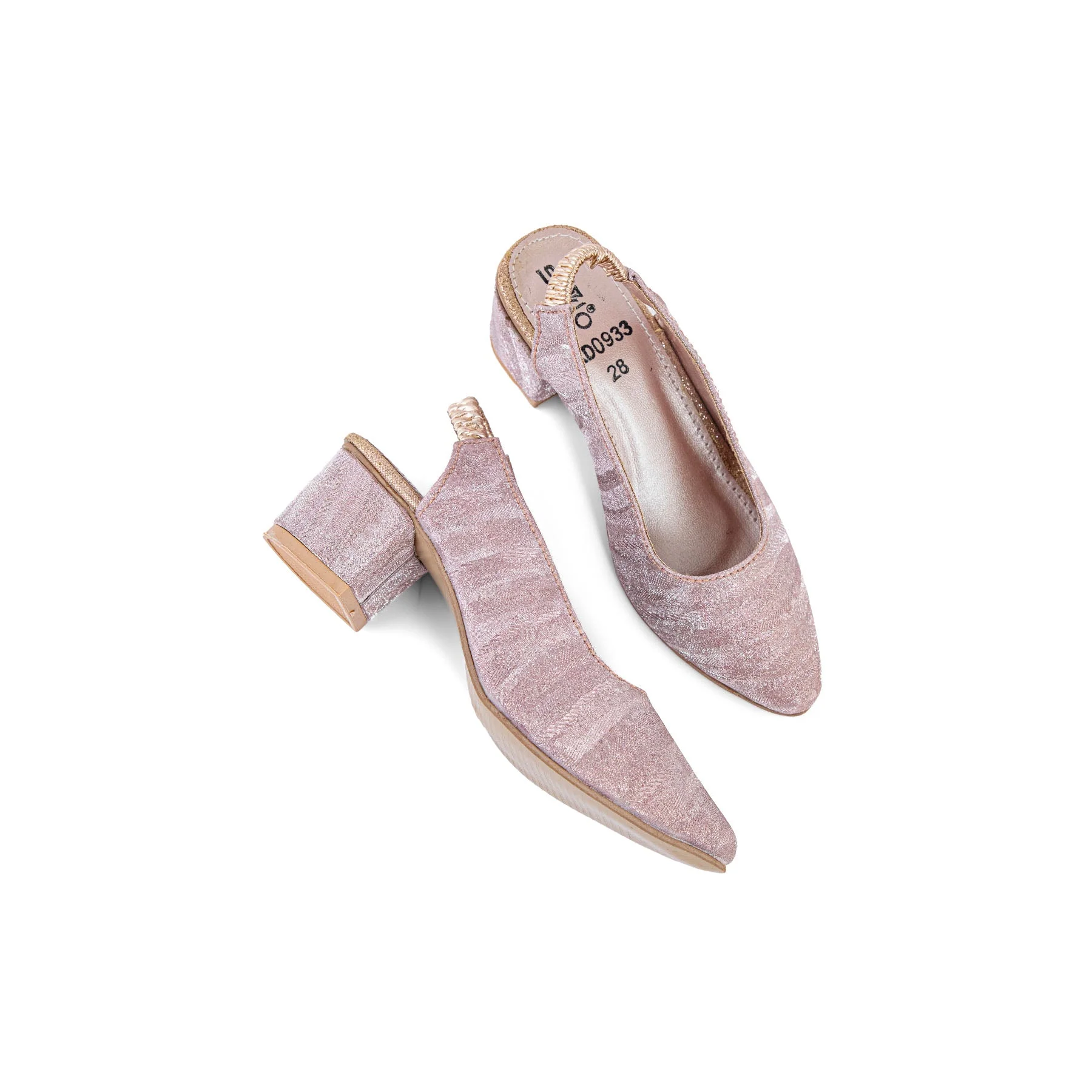 Girls Champagne Fancy Pumps KD0933 - Image 5
