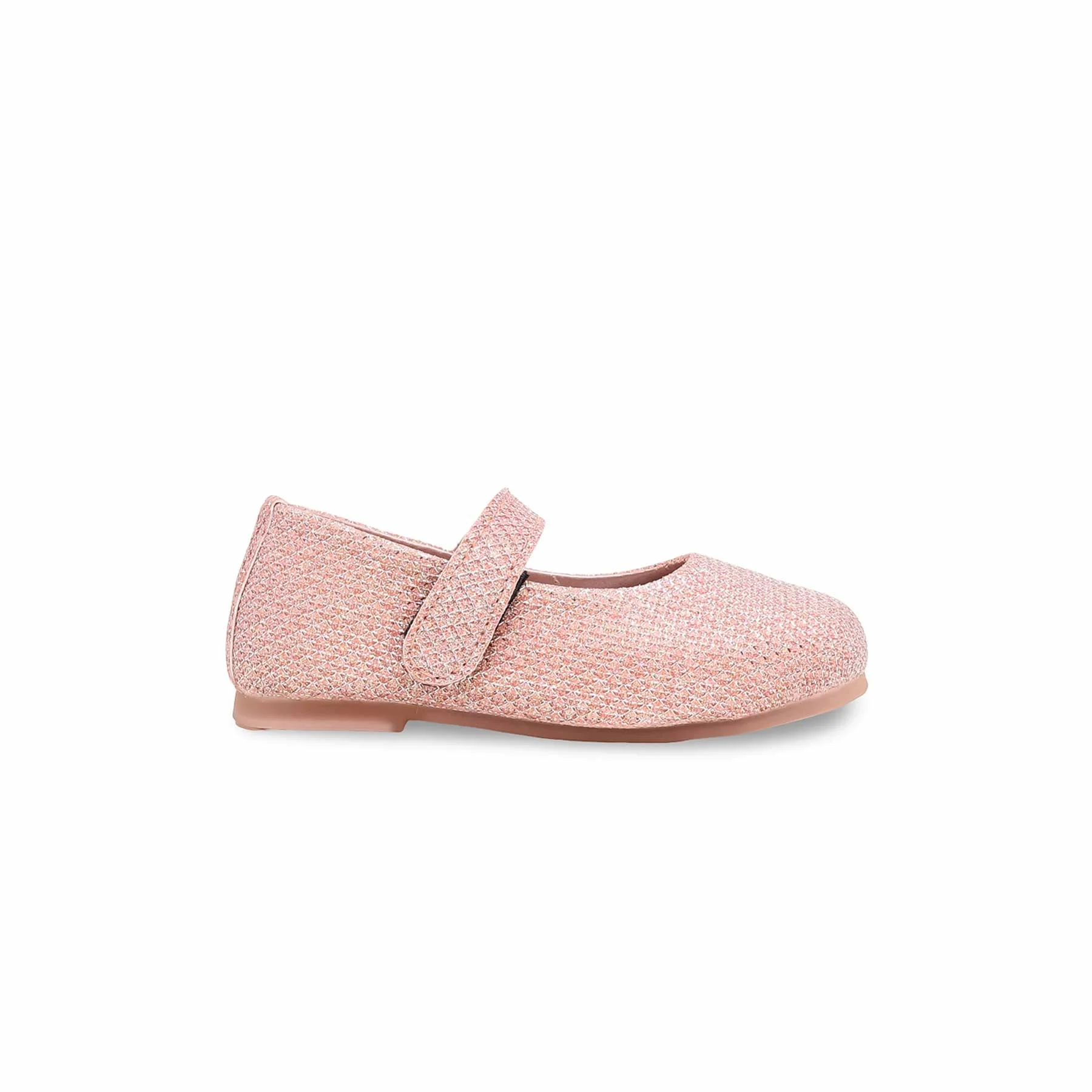 Girls Champagne Fancy Pumps KD0936 - Image 2