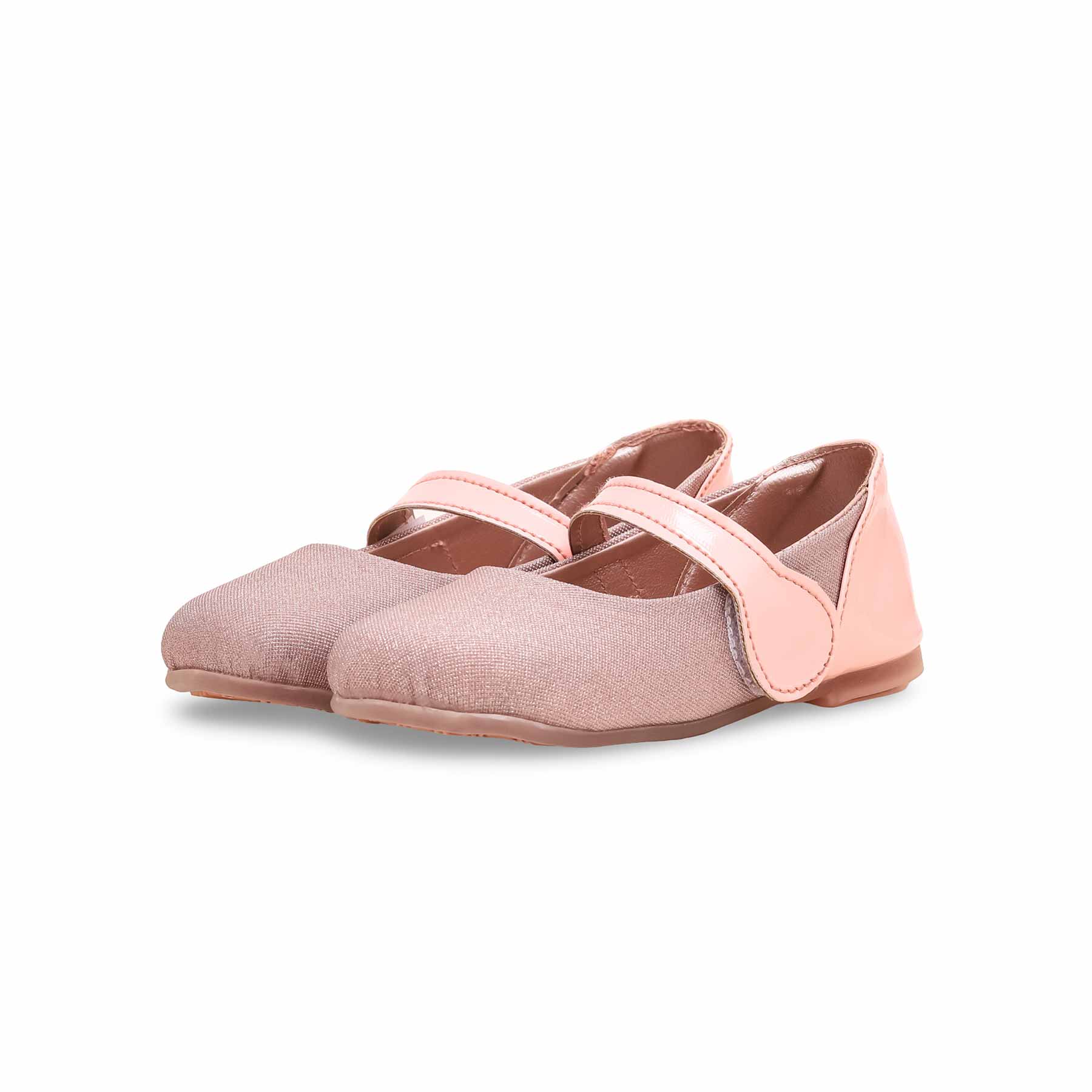 Girls Champagne Fancy Pumps KD2273 - Image 3