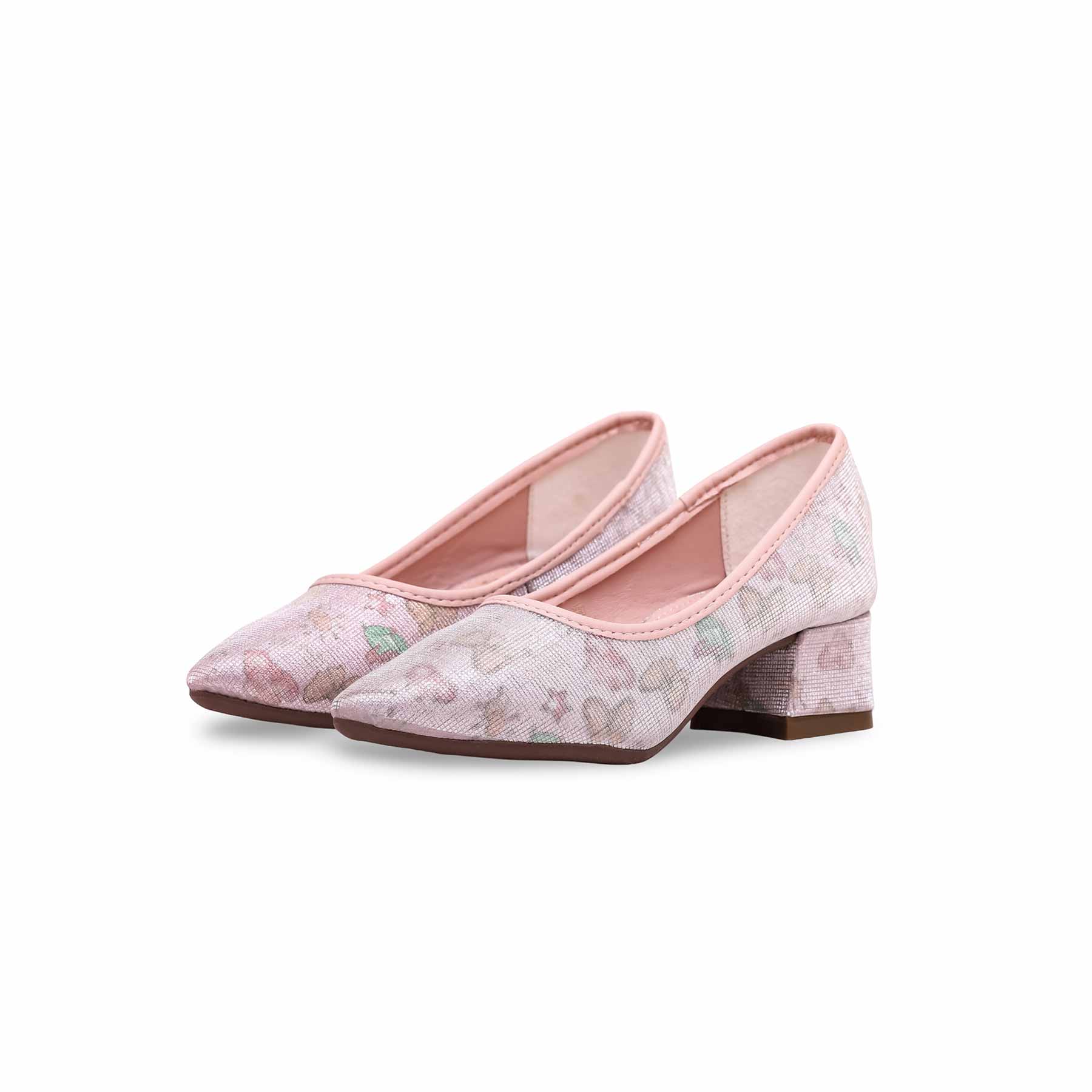 Girls Champagne Fancy Pumps KD2281 - Image 2