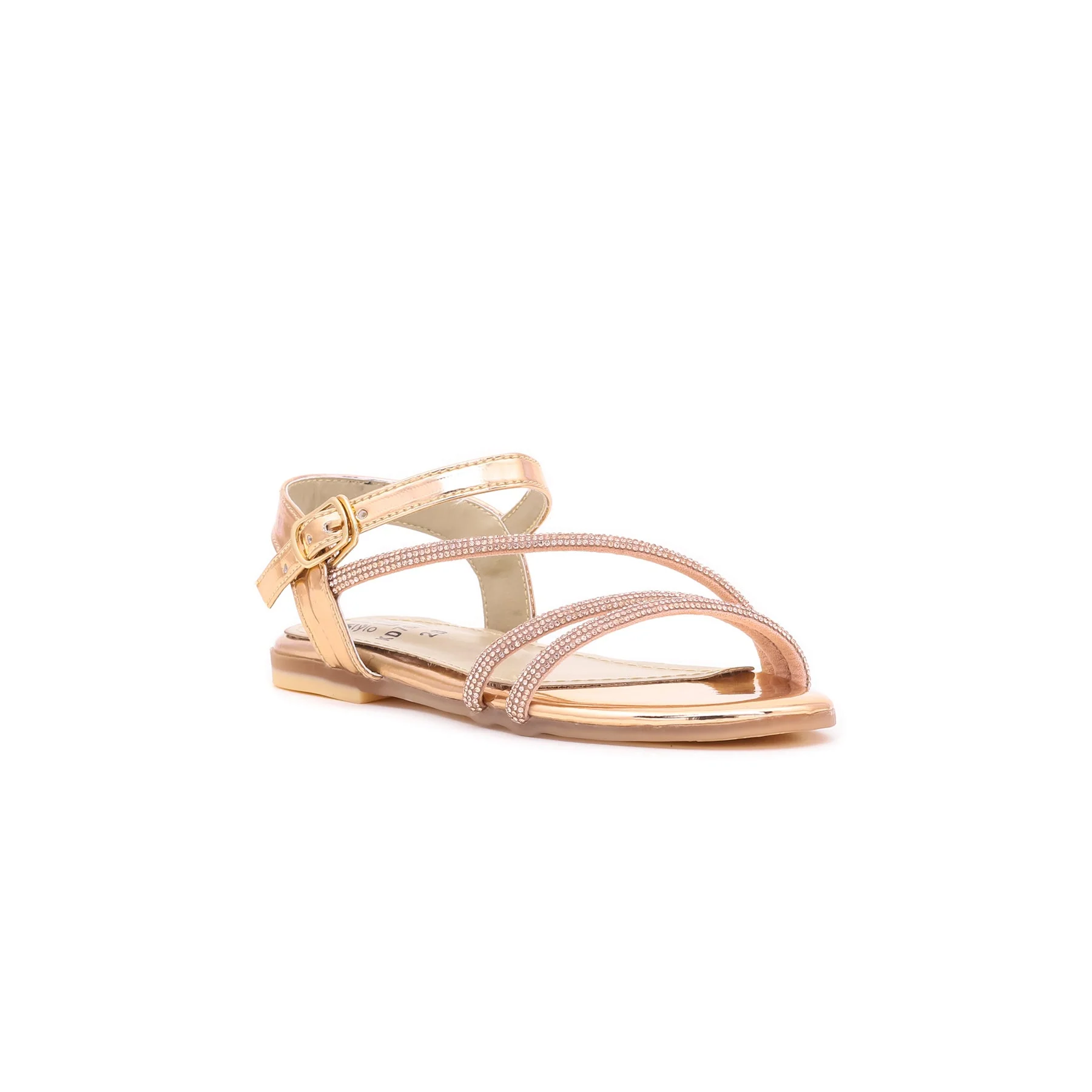 Girls Champagne Fancy Sandal KD7678 - Image 2