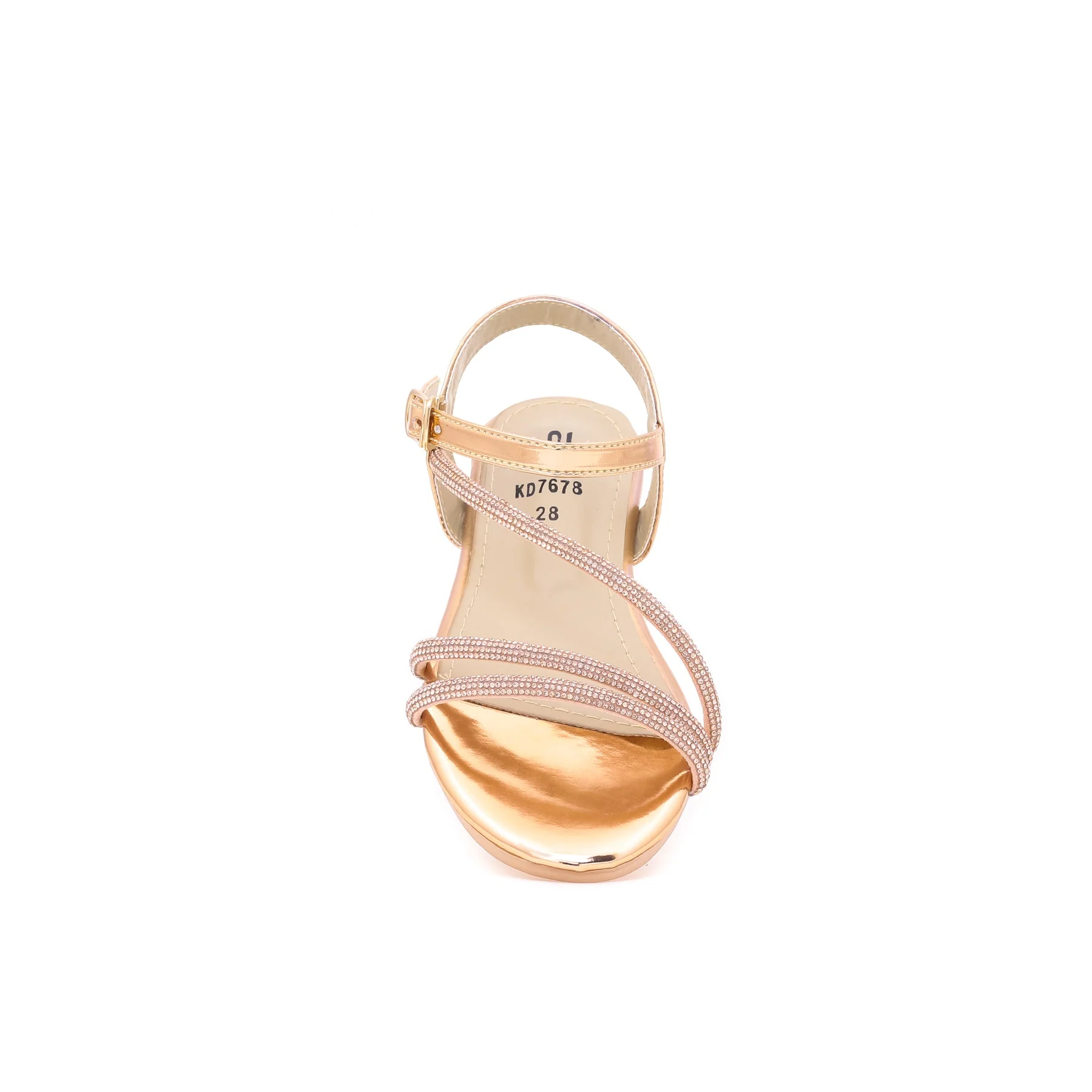 Girls Champagne Fancy Sandal KD7678 - Image 3