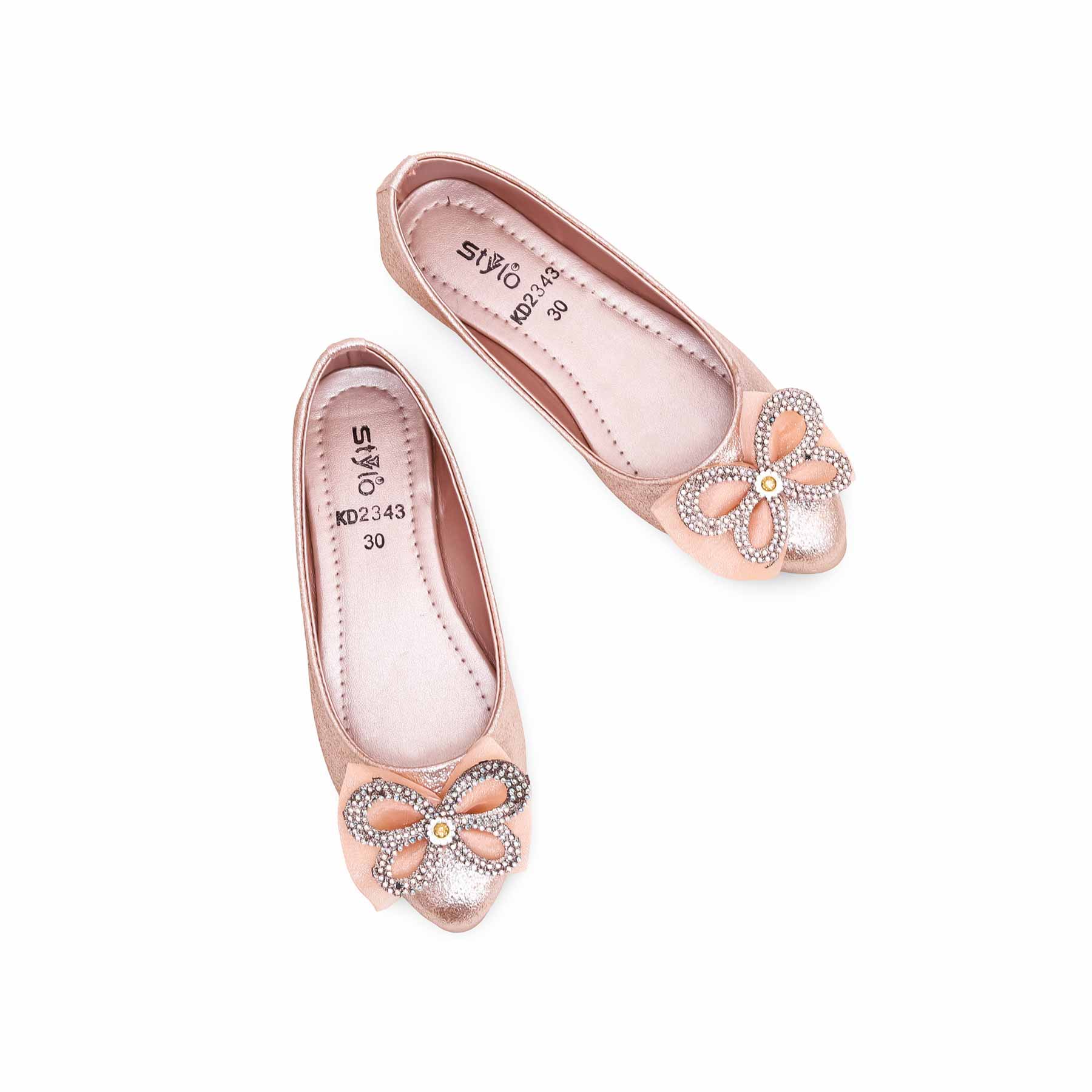 Girls Champagne Formal Pumps KD2343 - Image 4