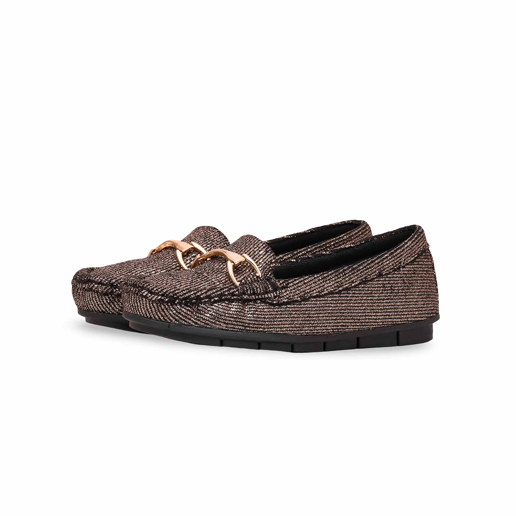 Girls Copper Formal Moccasin KD2404 - Image 2