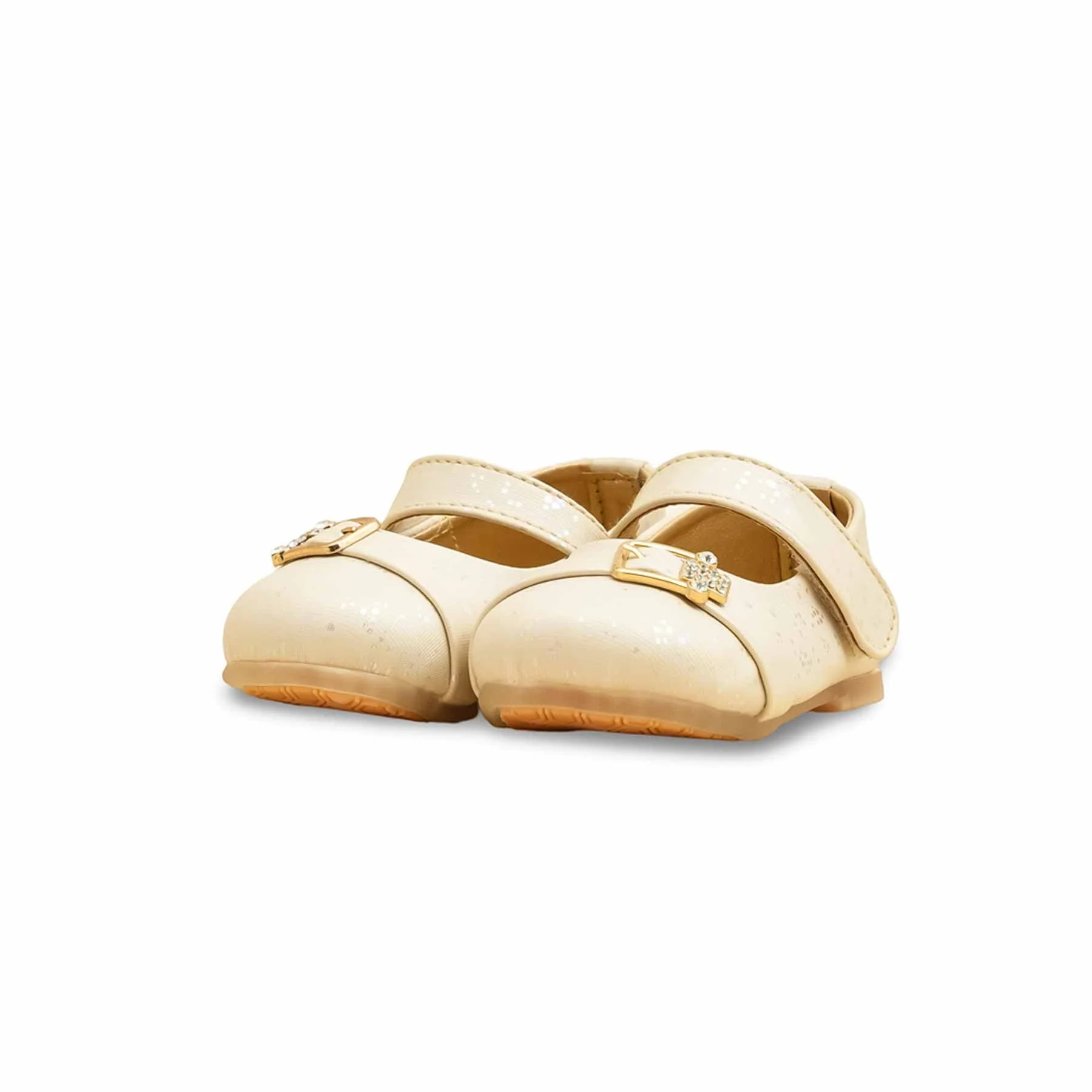 Girls Cream Formal Pumps KD2484 - Image 3